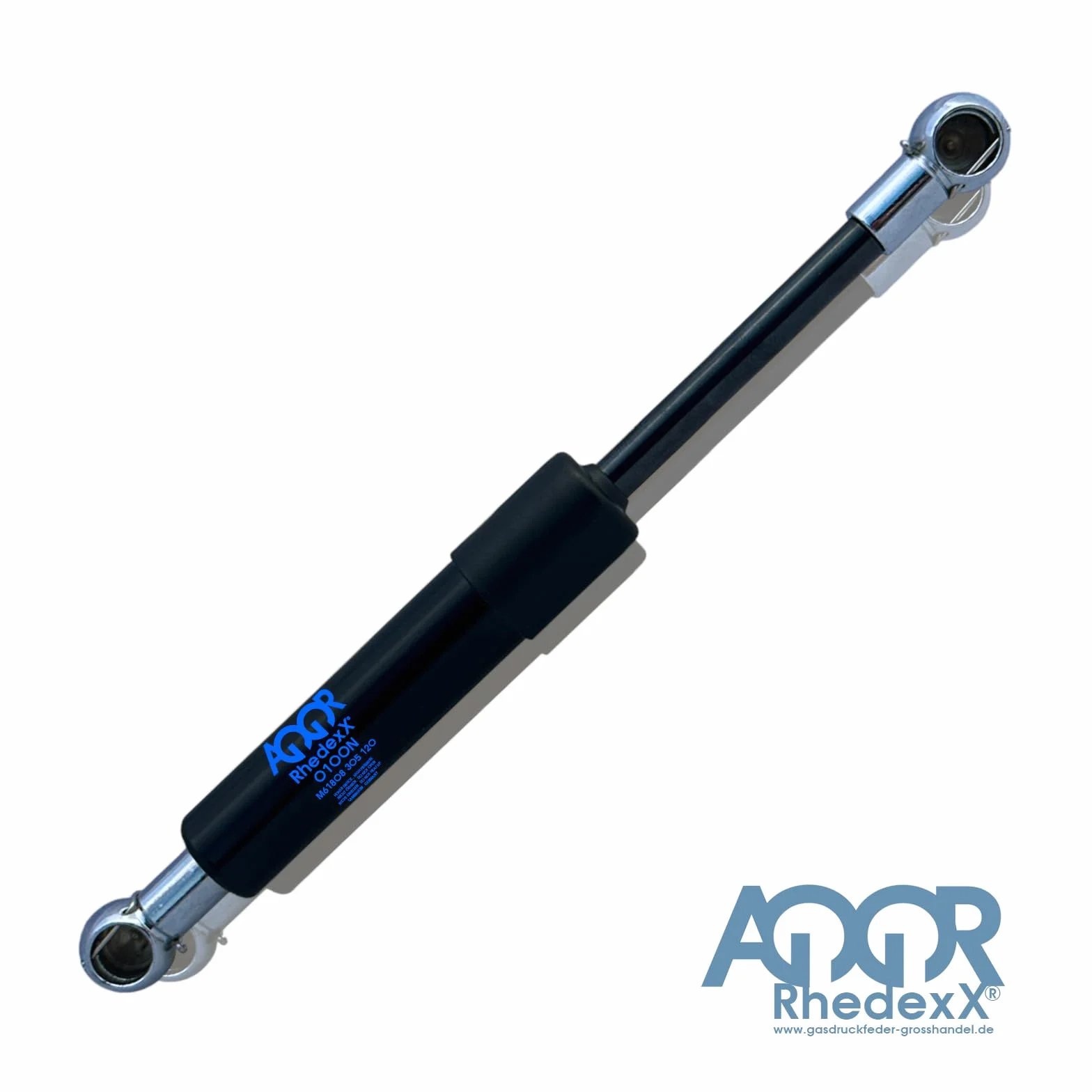 Sprężyna gazowa o długości 325 mm, amortyzator gazowy patelnia kulowa zamiennik do Stabilus Liftomat 044706 200N, skok: 120 mm, moc: 200 N - sprężyna gazowa z kulką M6 (325/120/200N - 044706)