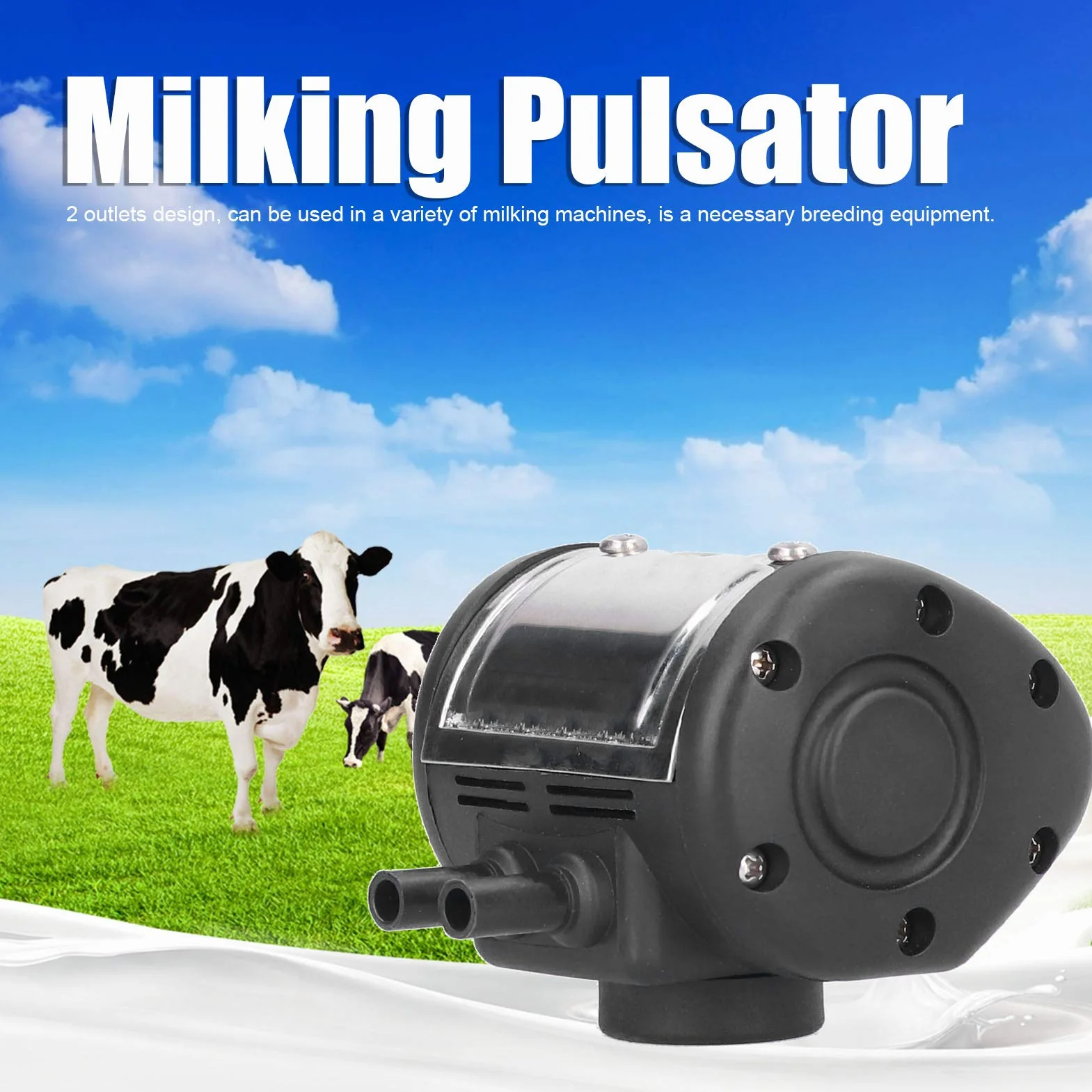 Dojarka, mocna i stabilna dojarka dwuwylotowa Milker Pulsator na pastwisko