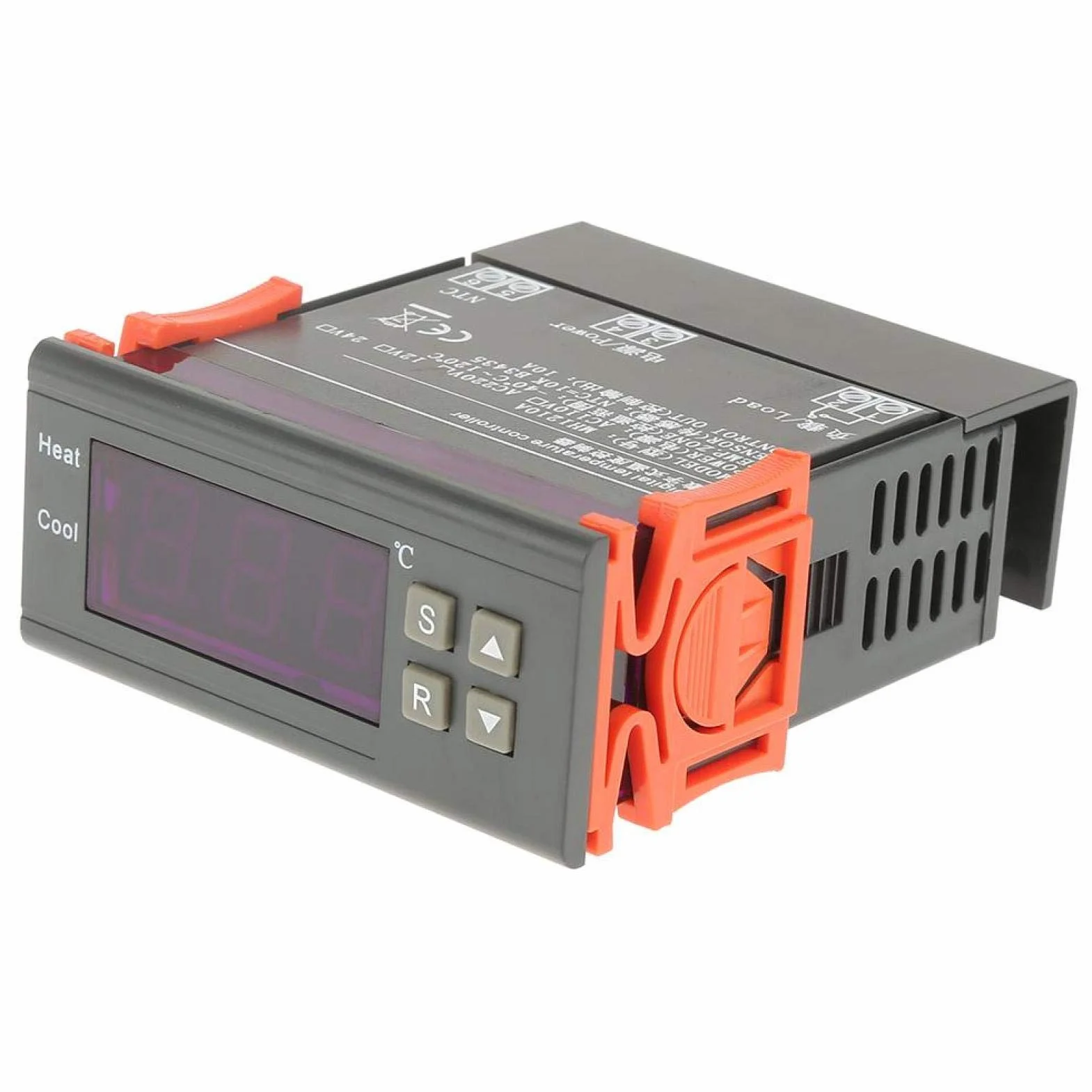 Cyfrowy regulator temperatury, regulator temperatury, MH1210A mini cyfrowy termostat regulator temperatury z sondą czujnika (AC220V)