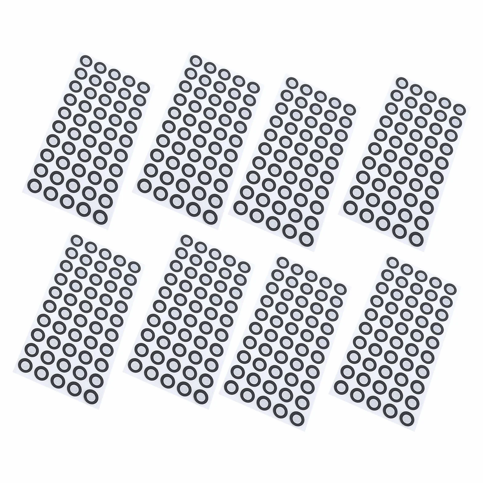 Marker do skanowania 3D, 500 szt. 6 mm ID 10 mm OD Kropki śledzące 3D, cele pozycjonujące o wysokim współczynniku odbicia, markery odbicia rozproszonego do skanowania 3D