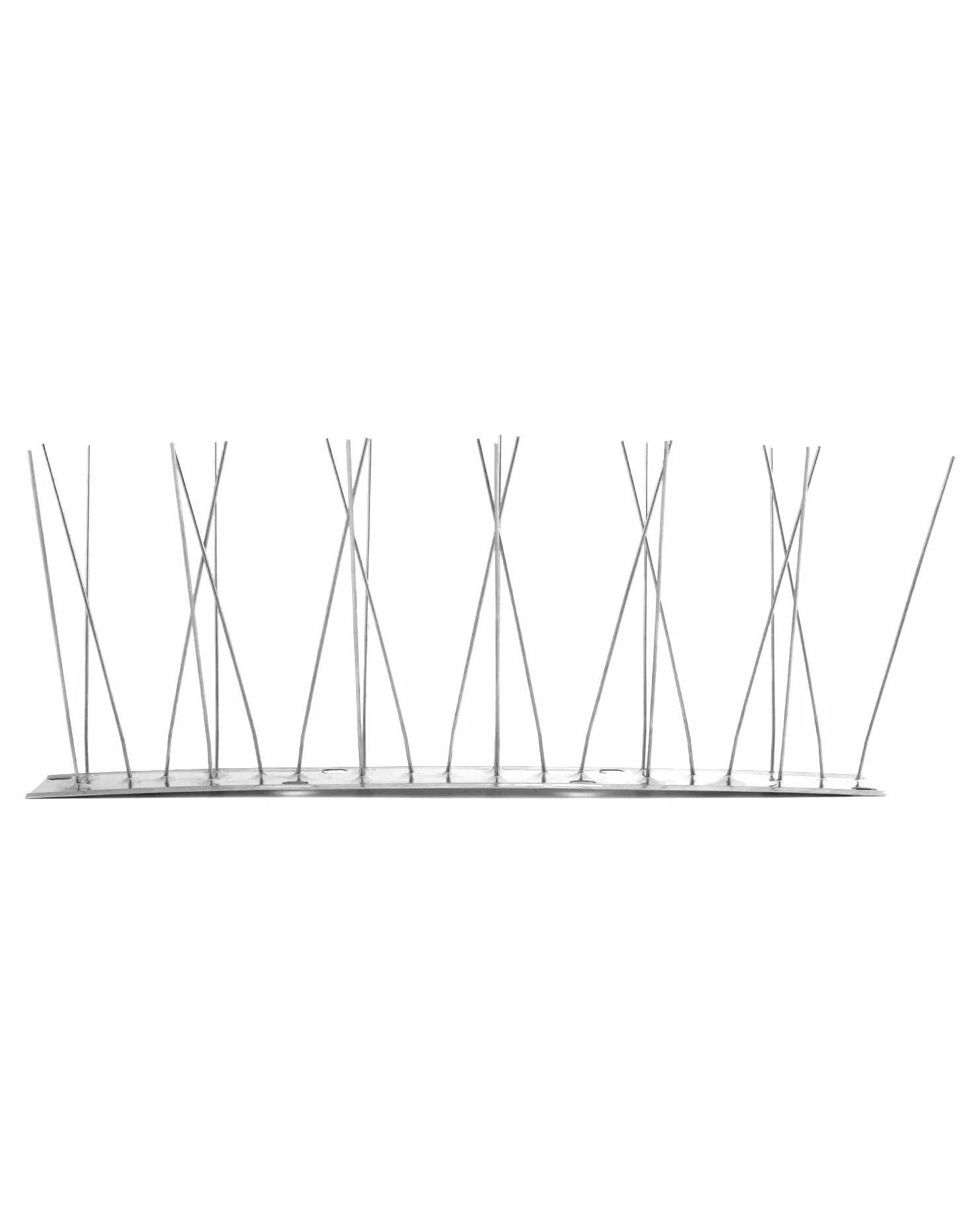 QWORK® 12 szt. x 25 cm kolce ze stali nierdzewnej odstraszające gołębie ochrona gołębi na balkon na dachu oranżerii, całkowita długość 3 metry