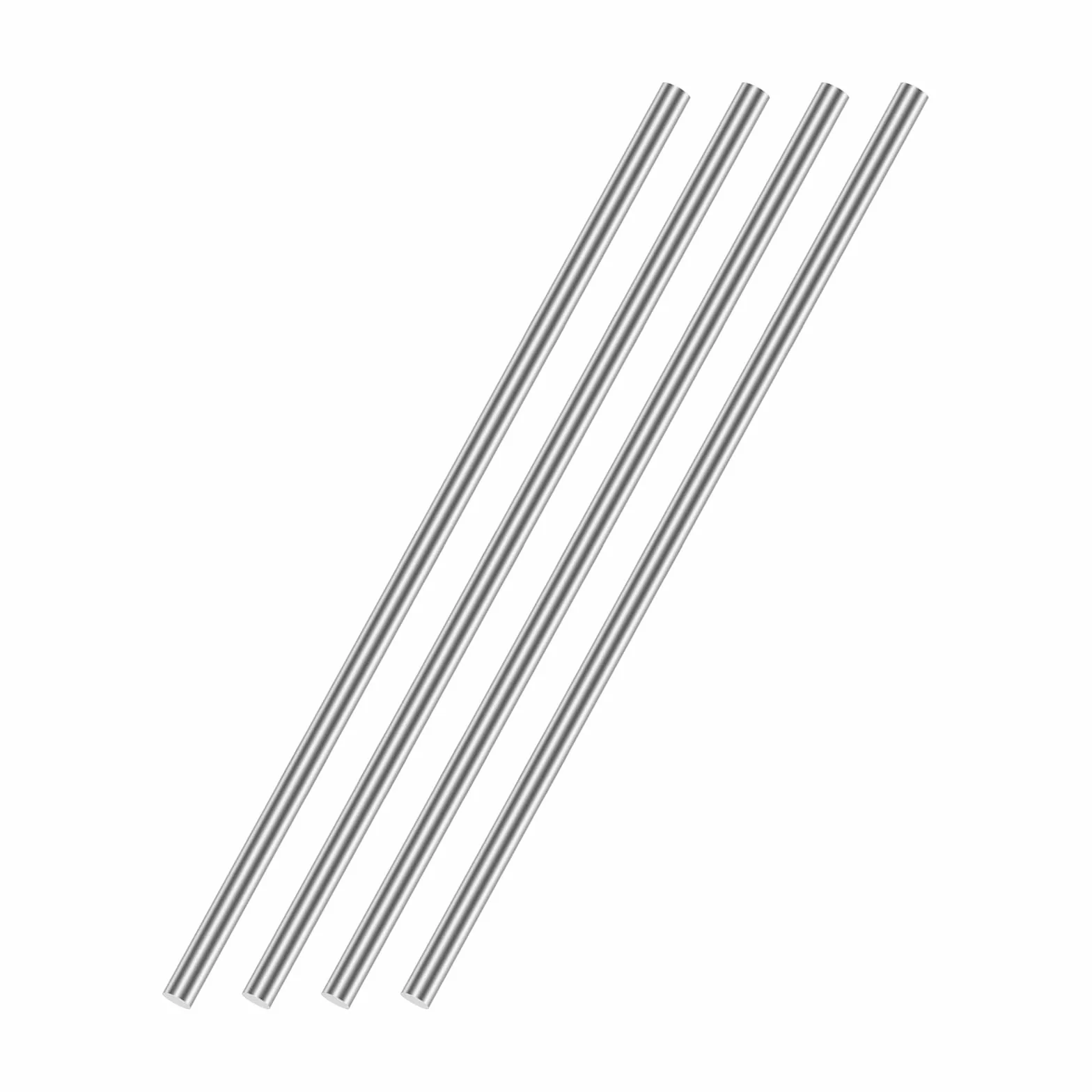 QUARKZMAN 4 mm x 250 mm 304 masywny pręt okrągły ze stali nierdzewnej do majsterkowania - 4 sztuki