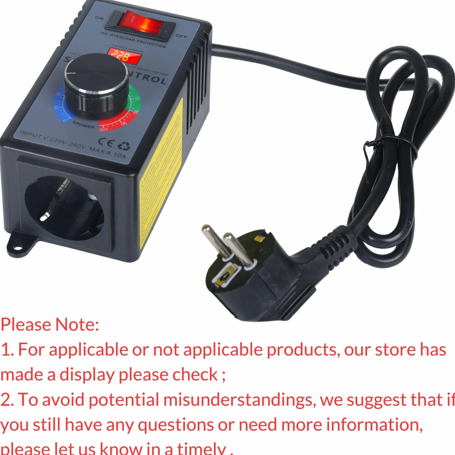 Jadeshay Regulator napięcia SCR 4000W AC220V elektroniczny regulator prędkości wentylatora silnika