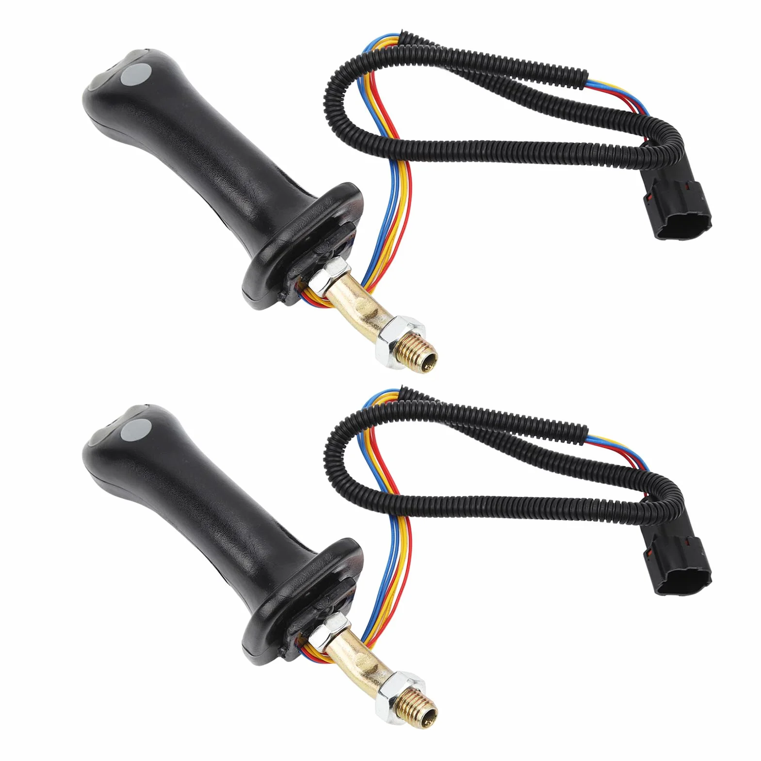 2 Sztuk Uchwyt Typu Joystick do Koparki Dźwignia Joysticka Dobra Lewa Prawa Ręka Wyczucie dla Doosan DH DX150 215 225 300 370-9C,klamka zewnętrzna