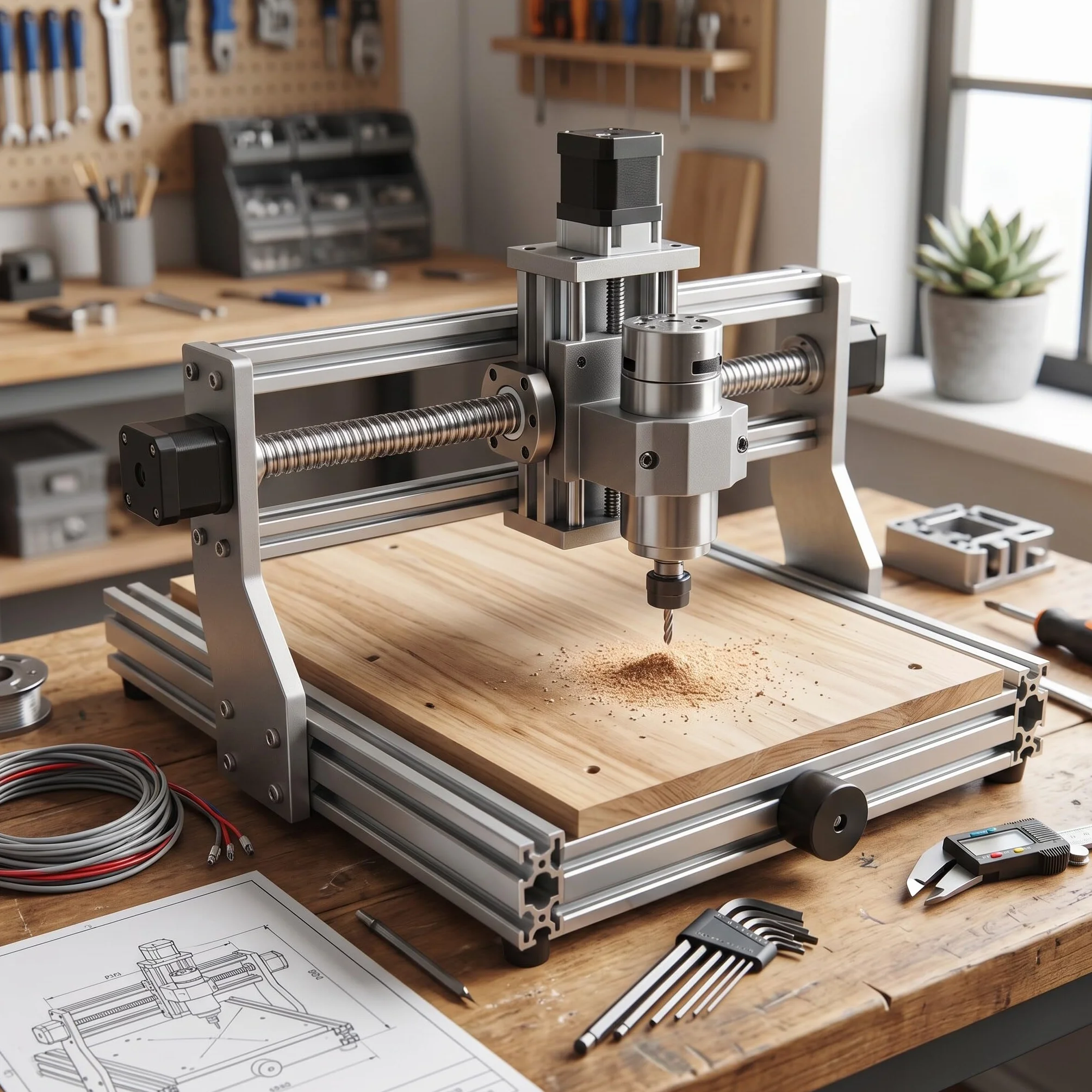 Śruba kulowa SFU1204 300mm przeciwluzowa z nakrętką do CNC