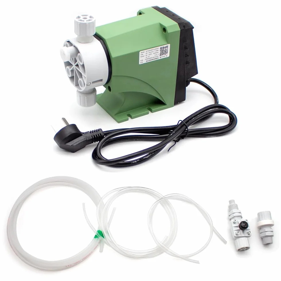 Elektromagnetyczna pompa membranowa 220 V G/2 '', pompa dozująca odporna na kwasy i alkalia mała pompa wodna 12 W, 16 W, 30 W (7,2 LPH, 4,8 bar)