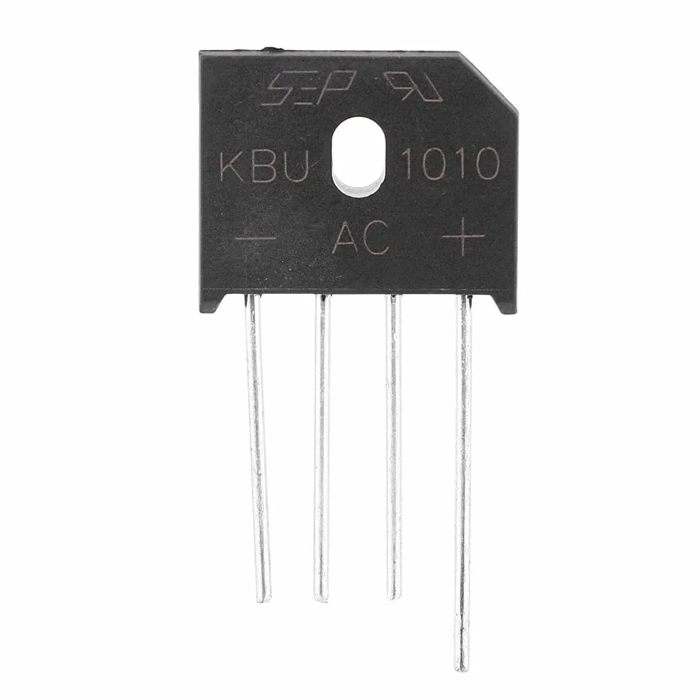 KBU1010 10A 1000 V 4-biegunowy mostek prostowniczy diodowy do przełącznika regulacji zasilania (10 sztuk) prostownika;