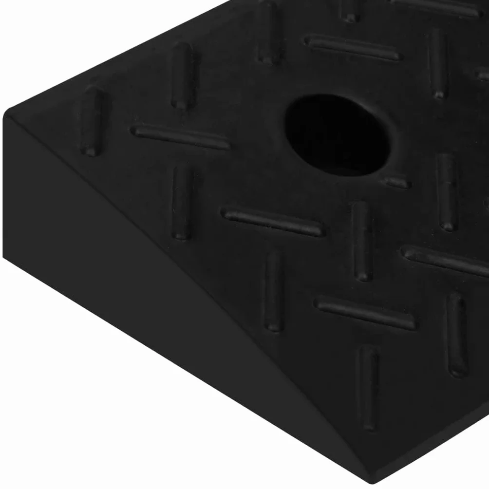 vidaXL Najazdy krawężnikowe gumowe 2 szt. 50 x 17,5 x 5 cm