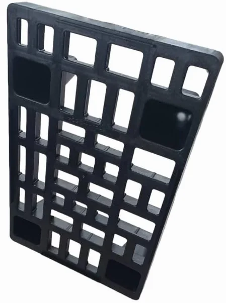 PALETA PLASTIKOWA 60x40 | AŻUROWA CZARNA | PPFL2
