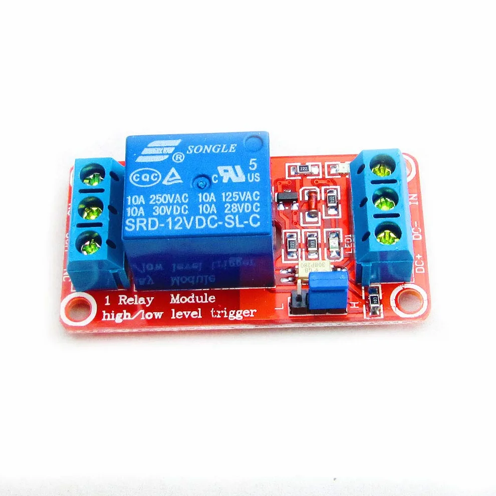 Hailege 12V 1 Channel Relay Module optoizolowany wysoki niski poziom wyzwalania