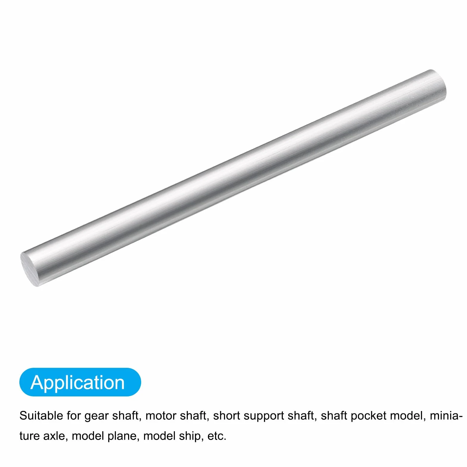 QUARKZMAN Aluminiowy okrągły pręt o średnicy 1/2", metalowy pręt do tokarki, masywny aluminiowy 6061, długość 12 cali, do narzędzi DIY