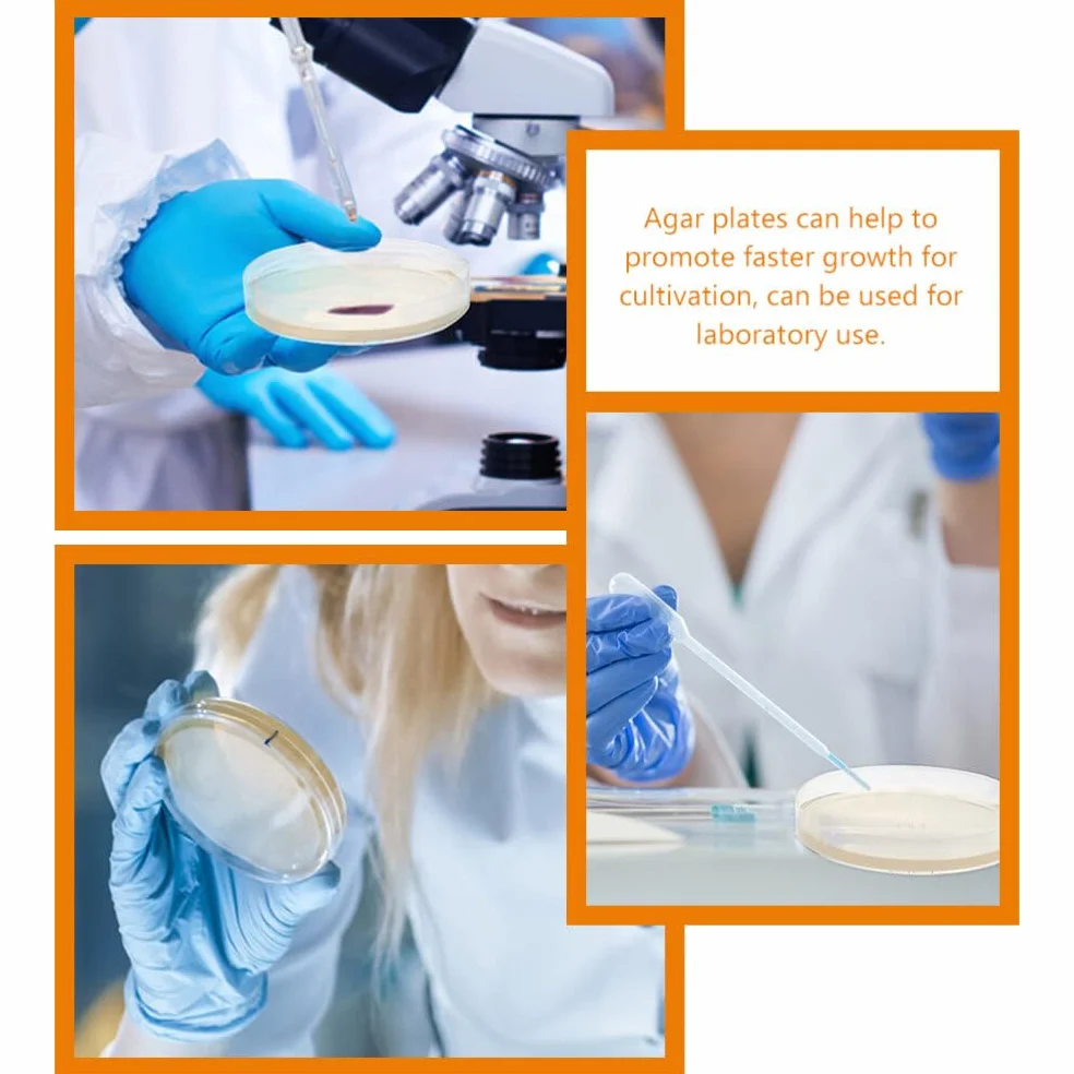 Mobestech Przenośne Płytki Agarowe Laboratoryjne 20 Szt Szalki Petriego Z Agarem