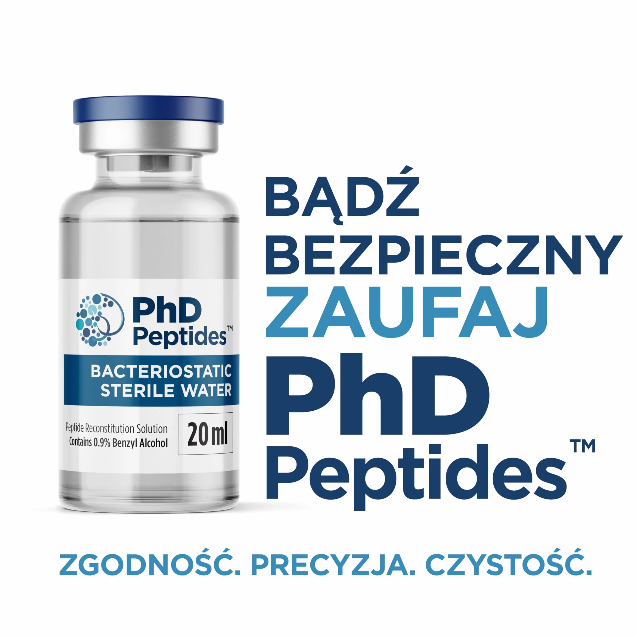 Bakteriostatyczna Sterylna Woda 20 ml Roztwór do Rekonstytucji Peptydów Bac Water