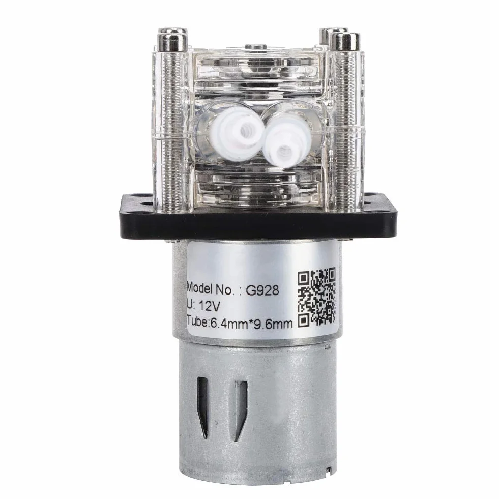 Oumefar Pompa perystaltyczna DC 12 V, pompa dozująca, pompa perystaltyczna, trzy rolki, duża pompa dozująca przepływu, ilościowa pompa dozująca kroplówka do skrzyni biegów, silników, laboratorium, akwarium