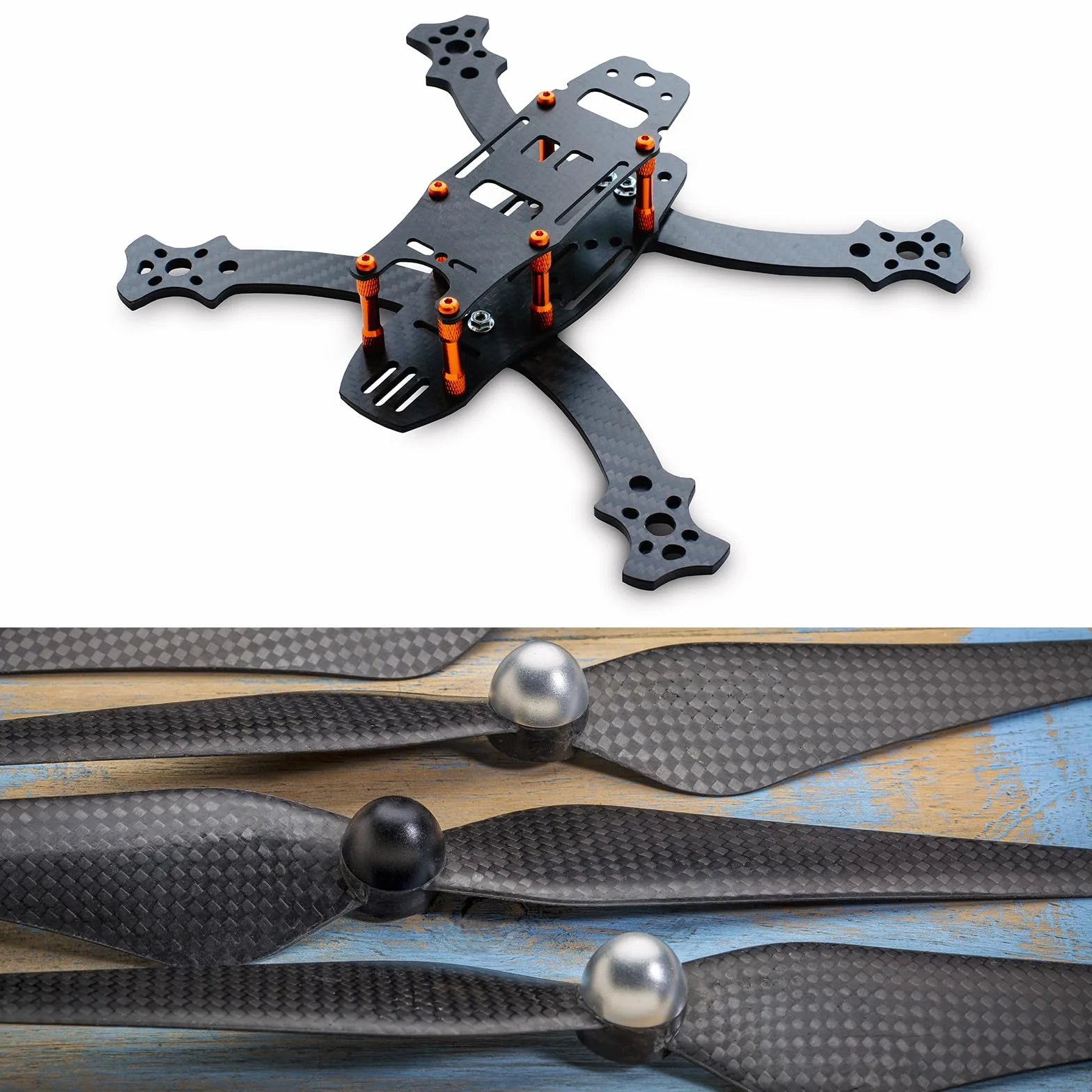Płyta z włókna węglowego 3K 300 x 200 x 3 mm elastyczna do modeli RC
