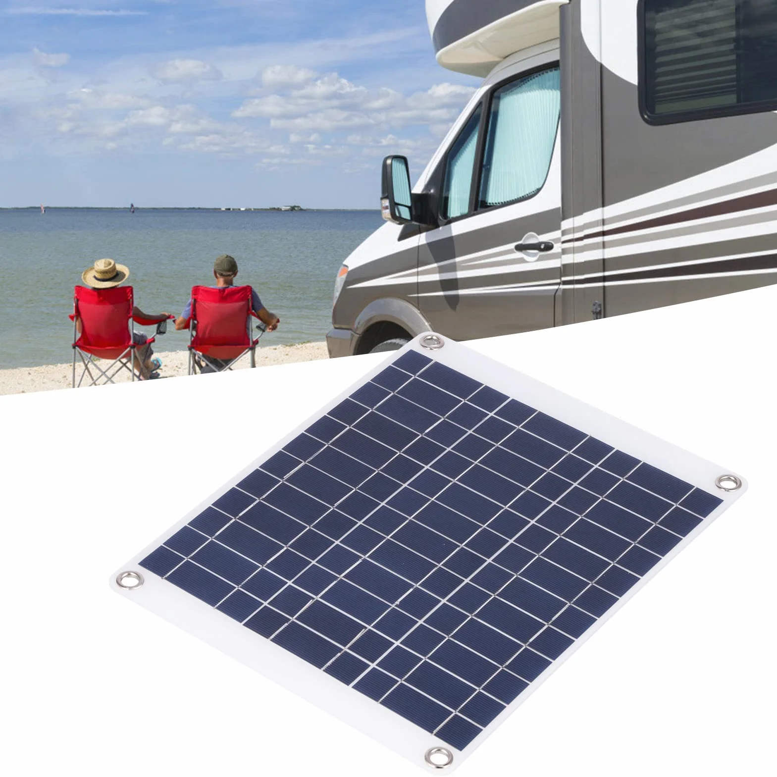 Panel Słoneczny Polikrystaliczny 15W 12V 3 Typ Połączenia Zestaw