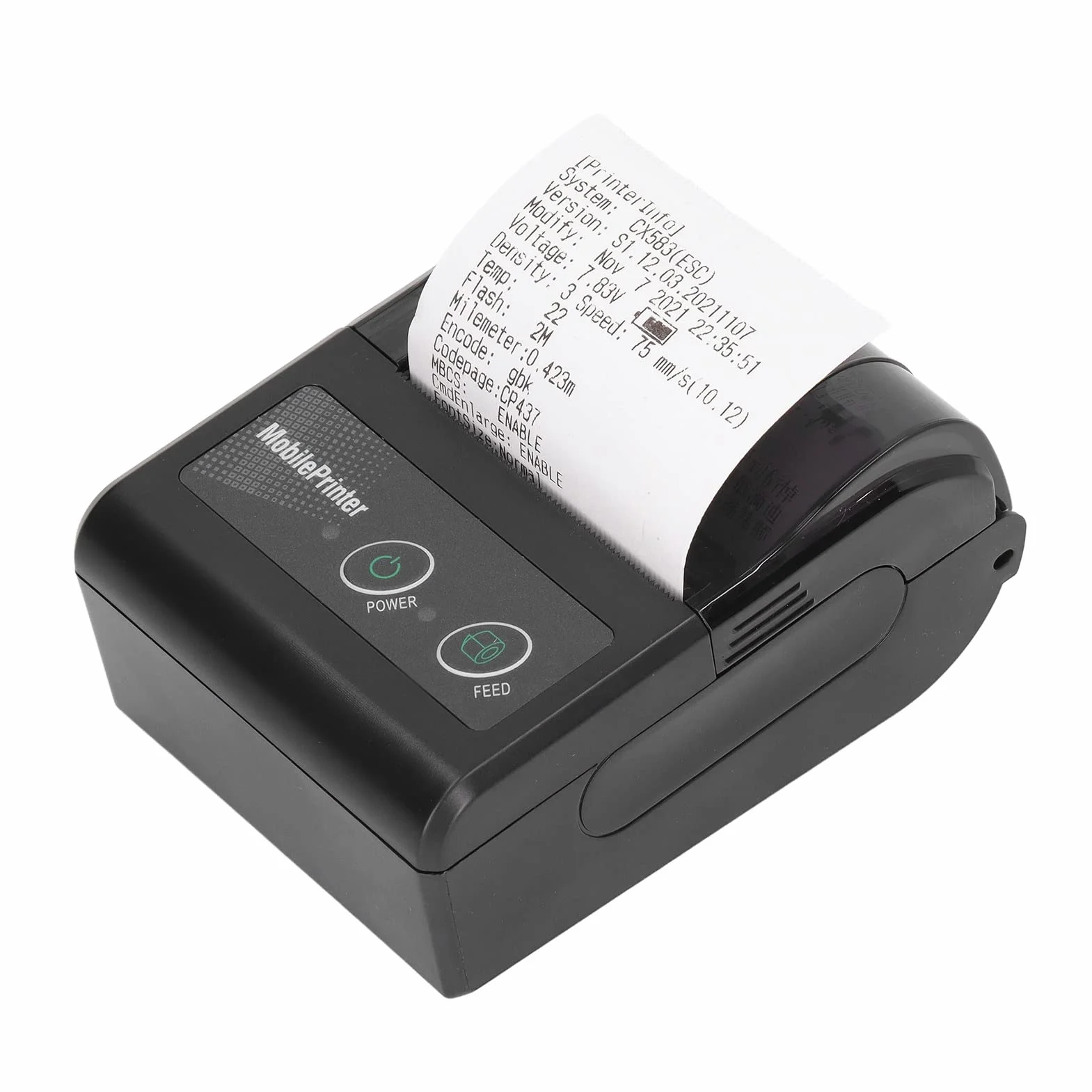 Drukarka Paragonów Bluetooth Przenośna USB 57mm 200 Dpi Termiczna POS