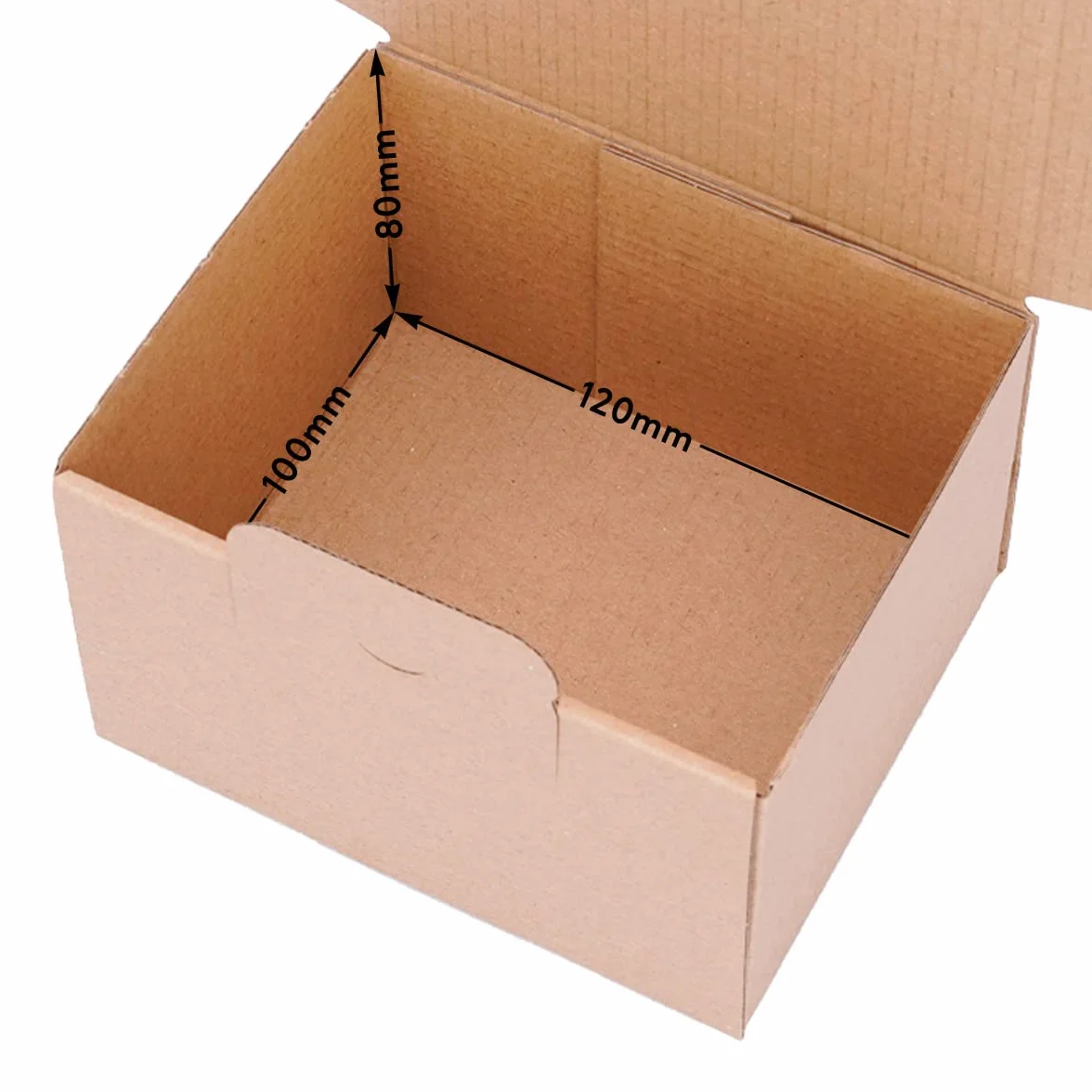 Kartony składane 120 x 100 x 80 mm brązowe karton wysyłkowy DHL Hermes DPD GLS 100 sztuk