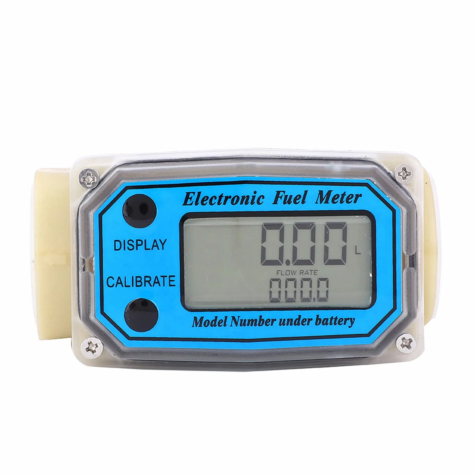 Mini Cyfrowy Przepływomierz Turbinowy LCD 15-120L/min 1" NPT do Oleju Napędowego Mocznik Nafta Benzyna 15-120L/min