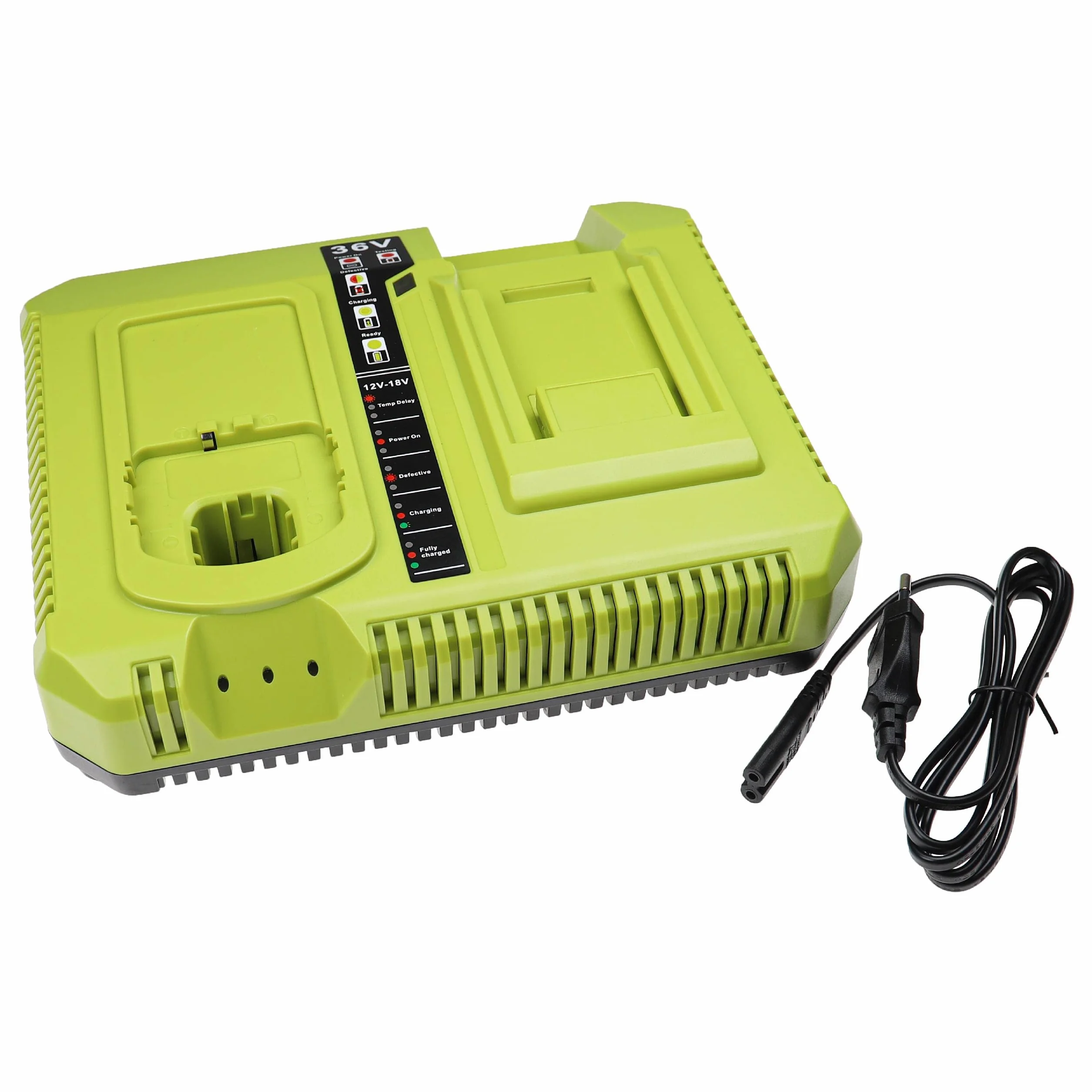 Vhbw Podwójna Ładowarka Kompatybilna z Ryobi RY40610 Akumulatorami Ni-CD, NiMH, Li-ION