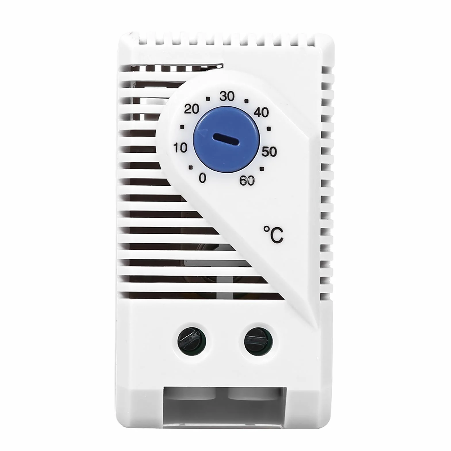 Mechaniczny regulator temperatury, 0-60℃, mechaniczny regulator temperatury, przełącznik z montażem na szynie DIN, do ogrzewania, wentylatora, urządzenia sygnalizacyjnego
