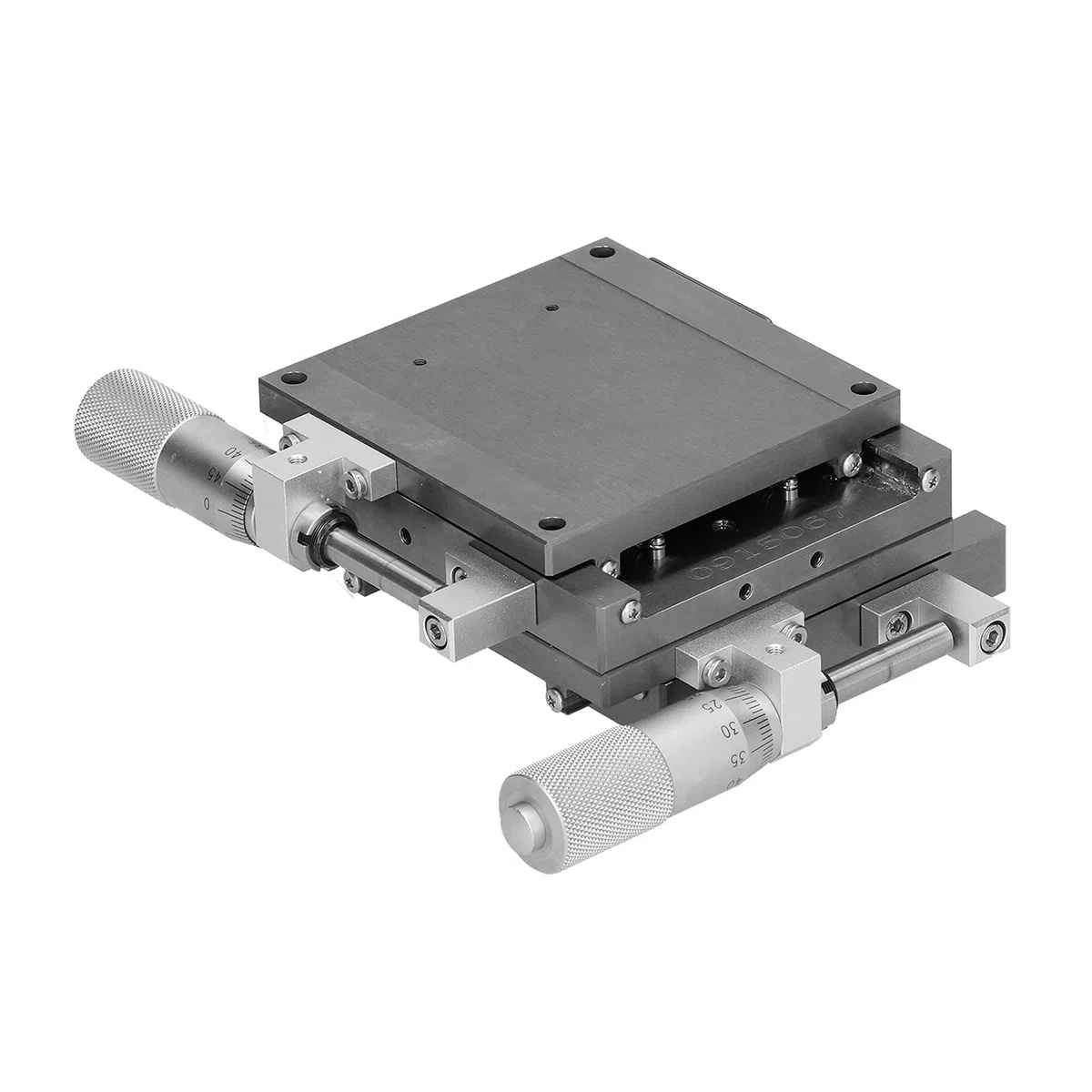 Poradnik piłki liniowy | Ręczny Twist Fine - Tune Platform XYSG80 80X80MM | Dla urządzeń optycznych/pomiarowych/półprzewodnikowych | Stop aluminium, obciążenie 255,8 n
