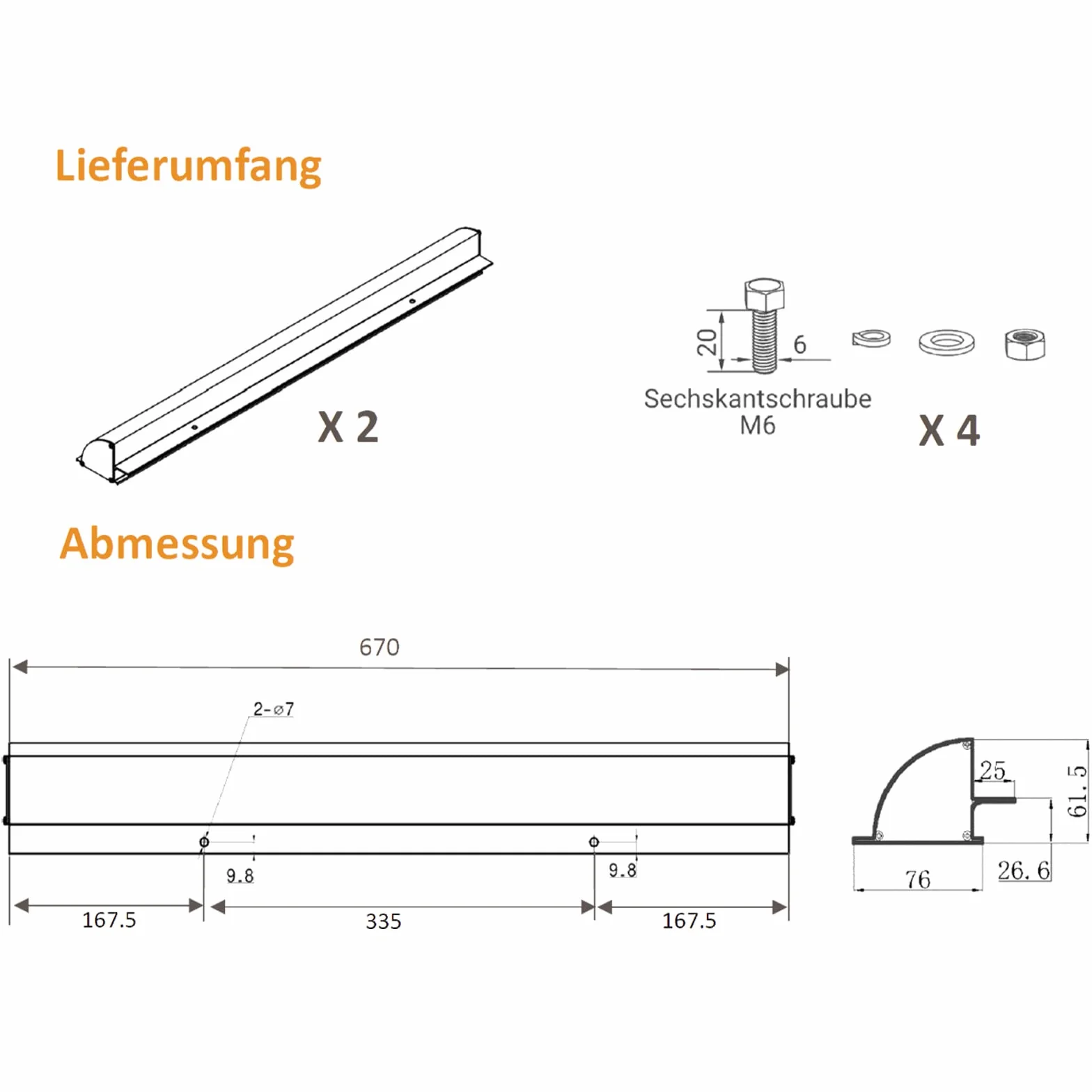 Aluminiowy panel słoneczny 670 mm srebrny uchwyt sufitowy do kampera przyczepy kempingowej łodzi