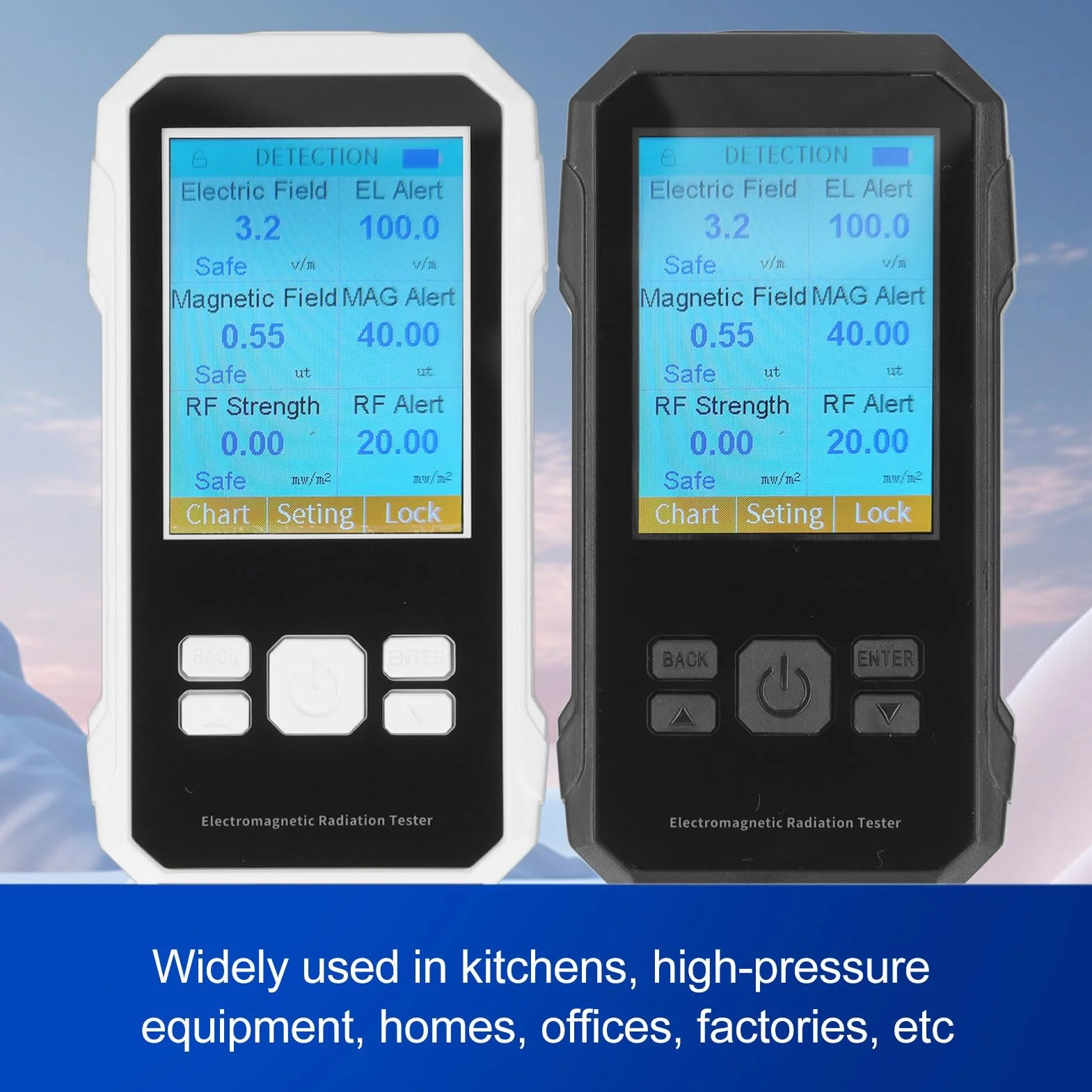 Detektor promieniowania elektromagnetycznego VT ER2 pole elektryczne pole magnetyczne wysokiej częstotliwości czarny