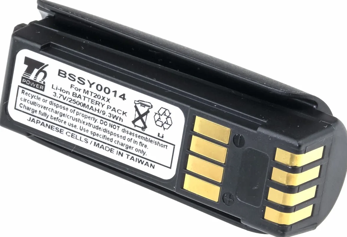 Bateria T6 Power do skanera kodów kreskowych Symbol, Li-Ion 3,7 V 2500 mAh czarny