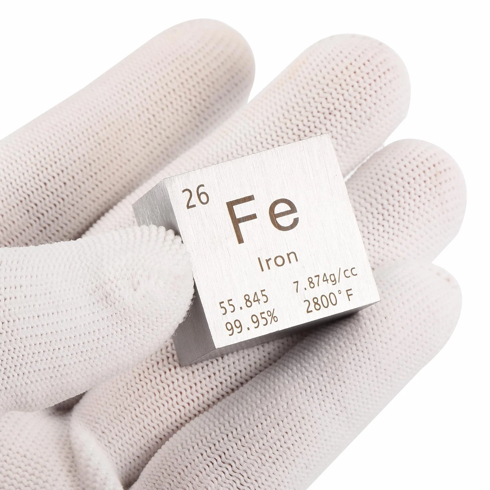 PATIKIL Żelazna kostka, metalowy element, blok magnezu 25,4 mm do laboratorium