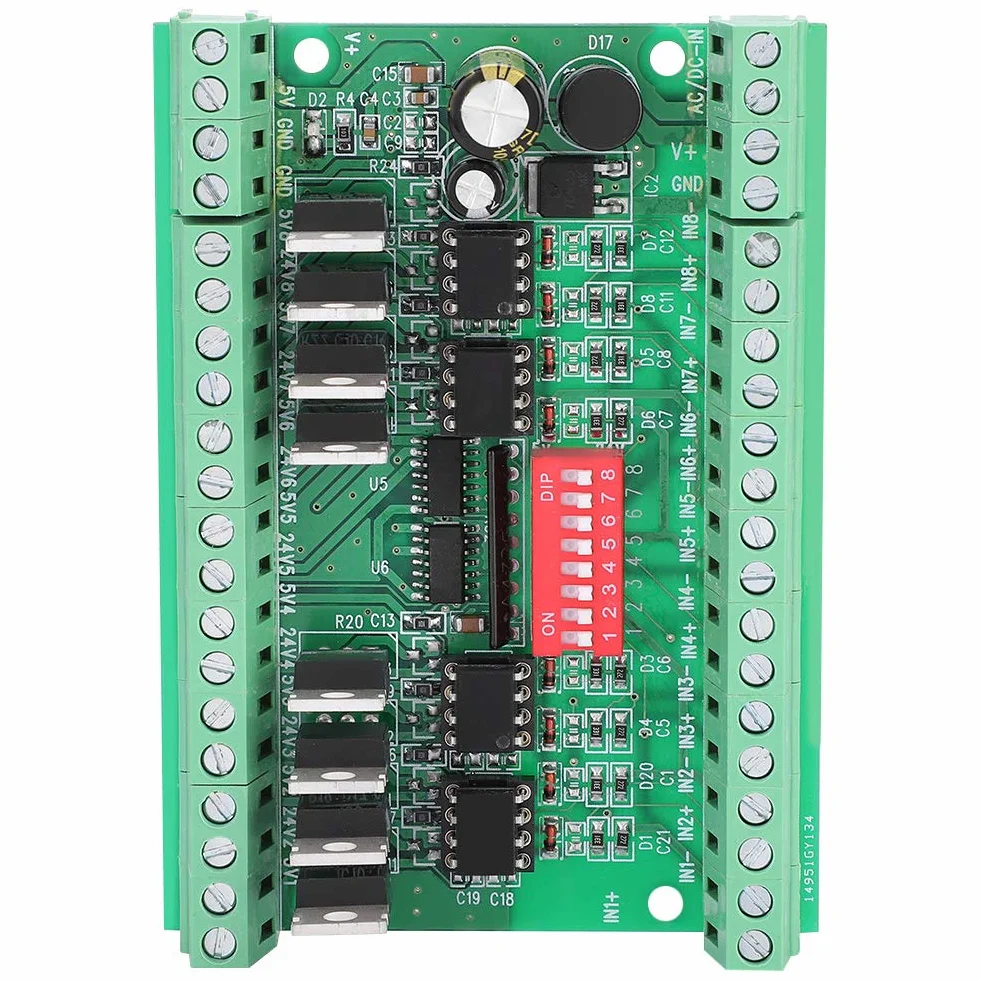 8-5V 24V 8-kanałowy konwerter poziomów logicznych, konwerter sygnału prostokątnego Npn/Pnp-do-Npn, konwerter poziomu modułu 10 MHz