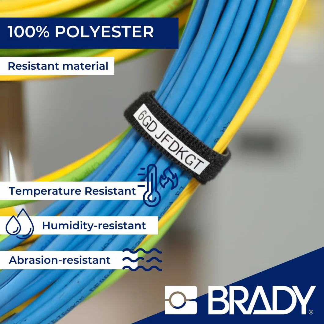 Materiał do druku etykiet na rzepy BradyGrip do drukarek BMP21-PLUS, BMP21-LAB i BMP21