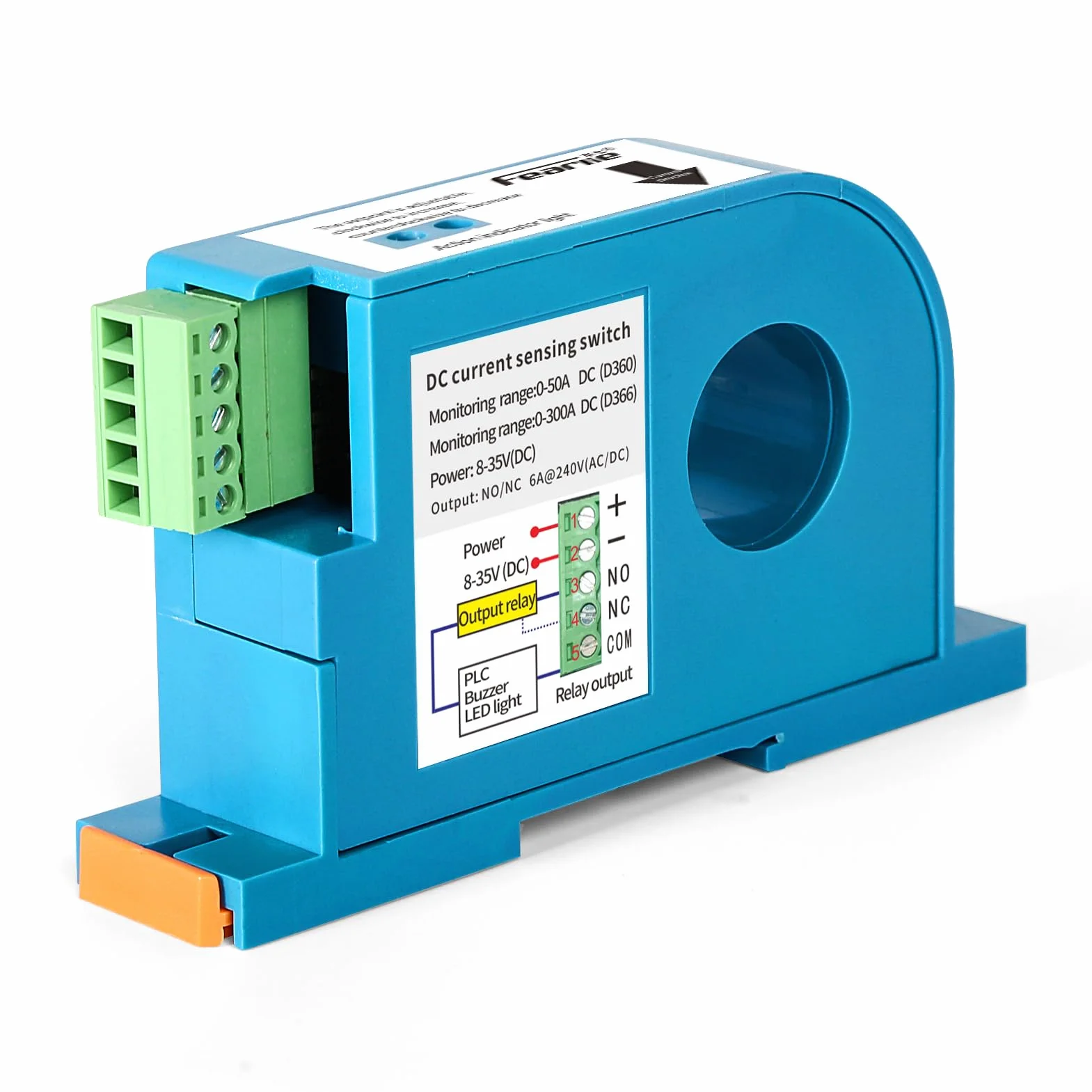 Przełącznik pomiarowy prądu DC 0-50 A, czujnik prądu, regulowany przełącznik wykrywania prądu, zabezpieczenie przed przeciążeniem