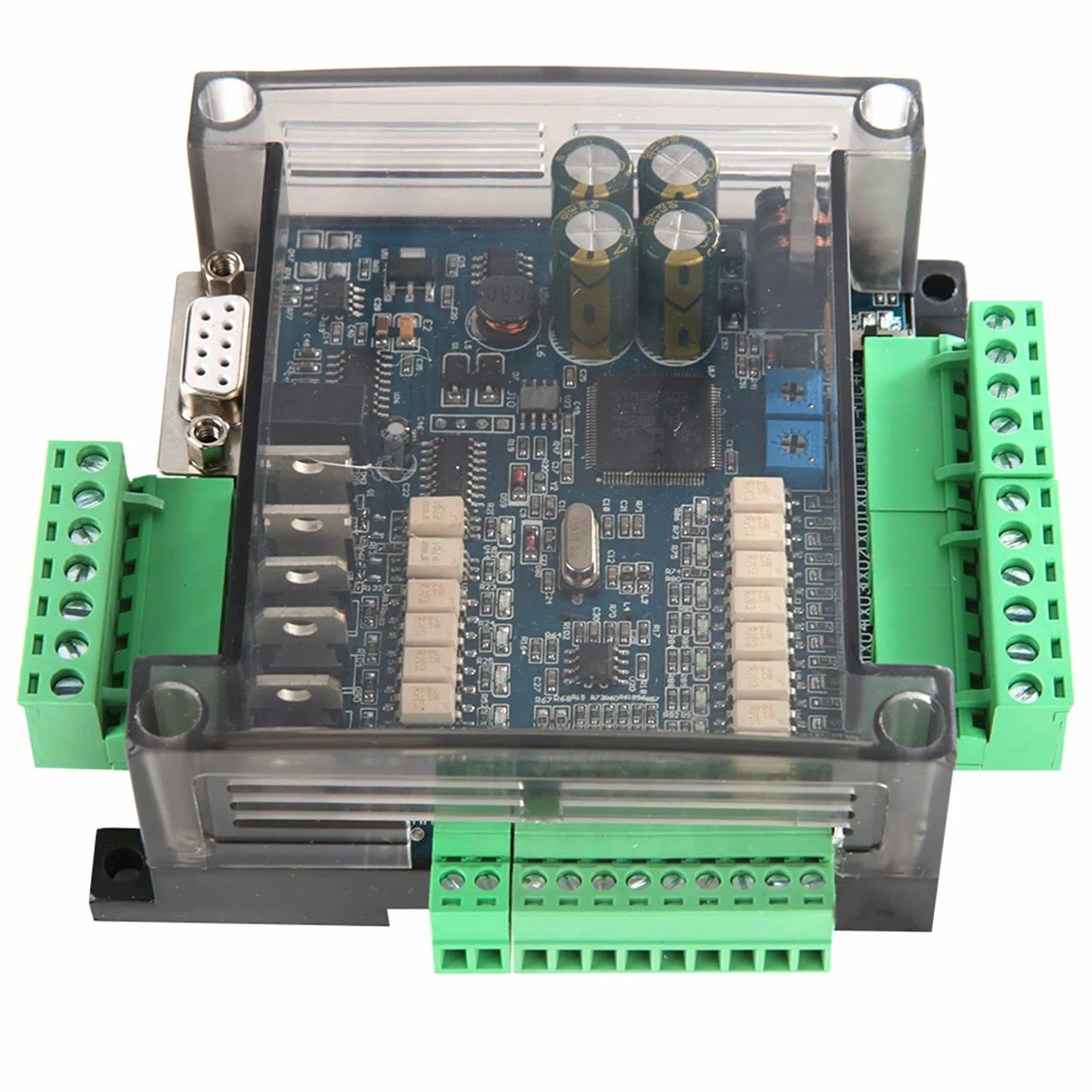 Przemysłowa tablica sterowania, FX3U-14MT analogowa 6AD+2DA 24 V 1 A PLC przemysłowa programowalna płytka sterująca programowalne wyjście przekaźnika kontrolera logicznego