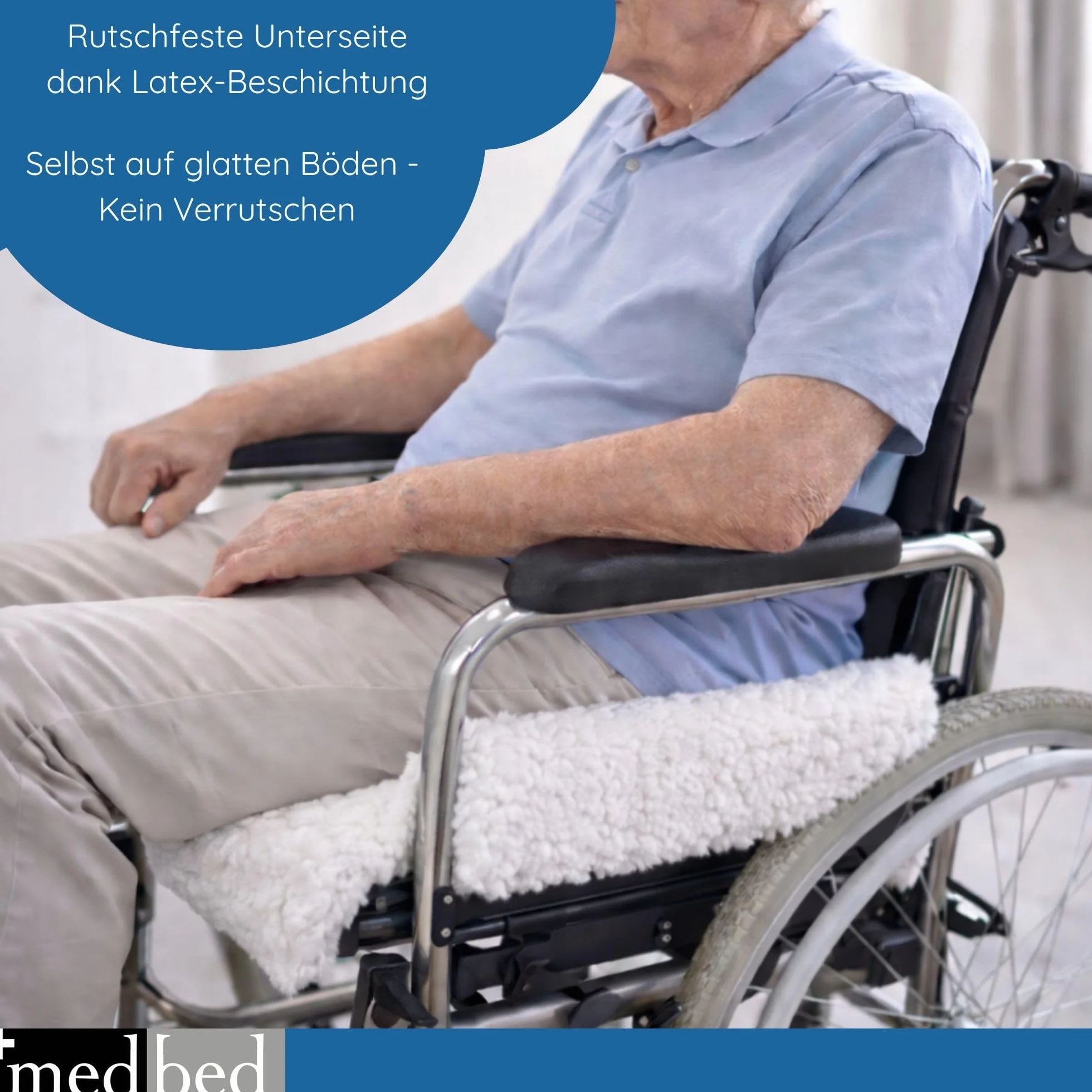 Anti-Dekubitus MedBed Premium – podkładka medyczna do zapobiegania gojeniu się ran (70 x 100 cm)