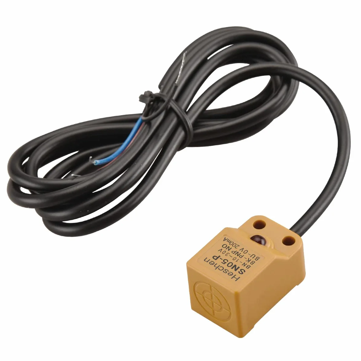 Heschen Kwadratowy czujnik zbliżeniowy indukcyjny przełącznik typu non-Shield SN05-P Odległość detektora 5 mm 10-30 VDC 200 mA PNP normalnie otwarty (NO) 3 przewód
