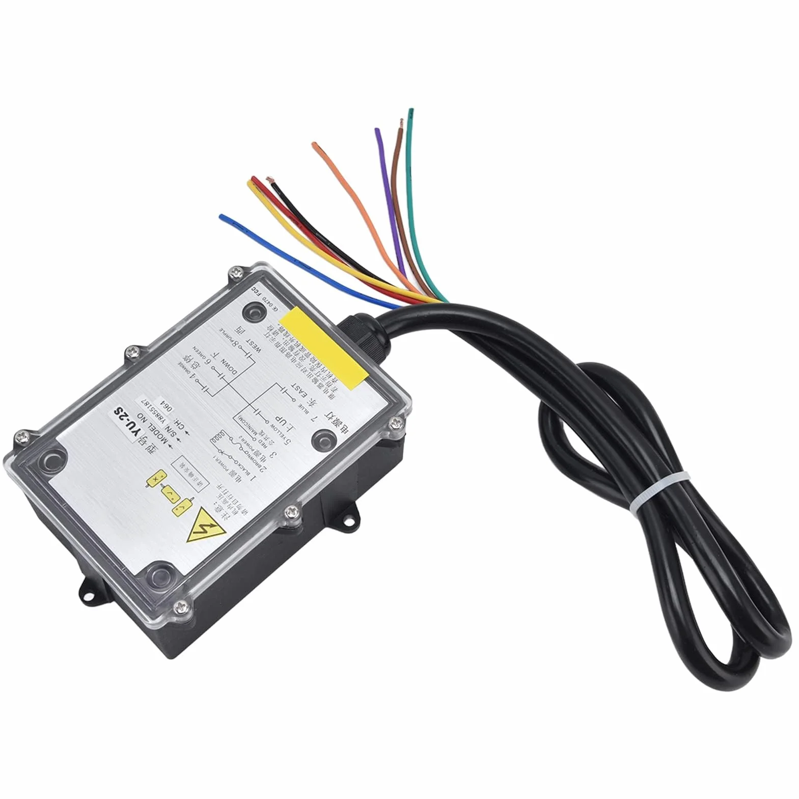 Przemysłowy Pilot Zdalnego Sterowania YU-2S 800 MHz IP68 100m Bezprzewodowy Przełącznik ABS
