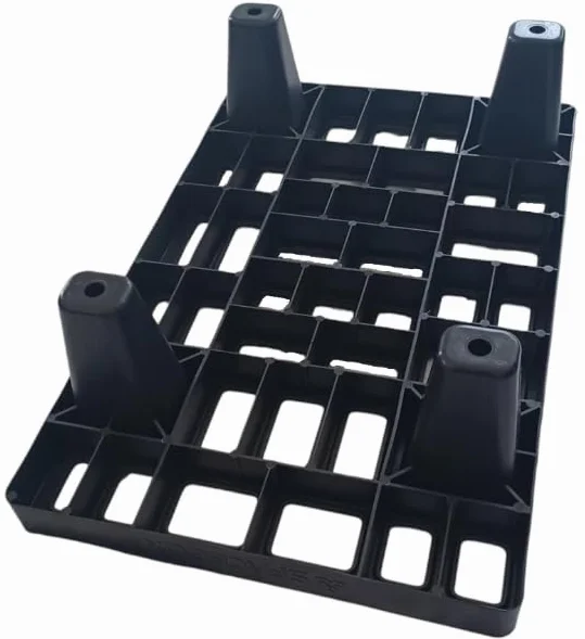PALETA PLASTIKOWA 60x40 | AŻUROWA CZARNA | PPFL2