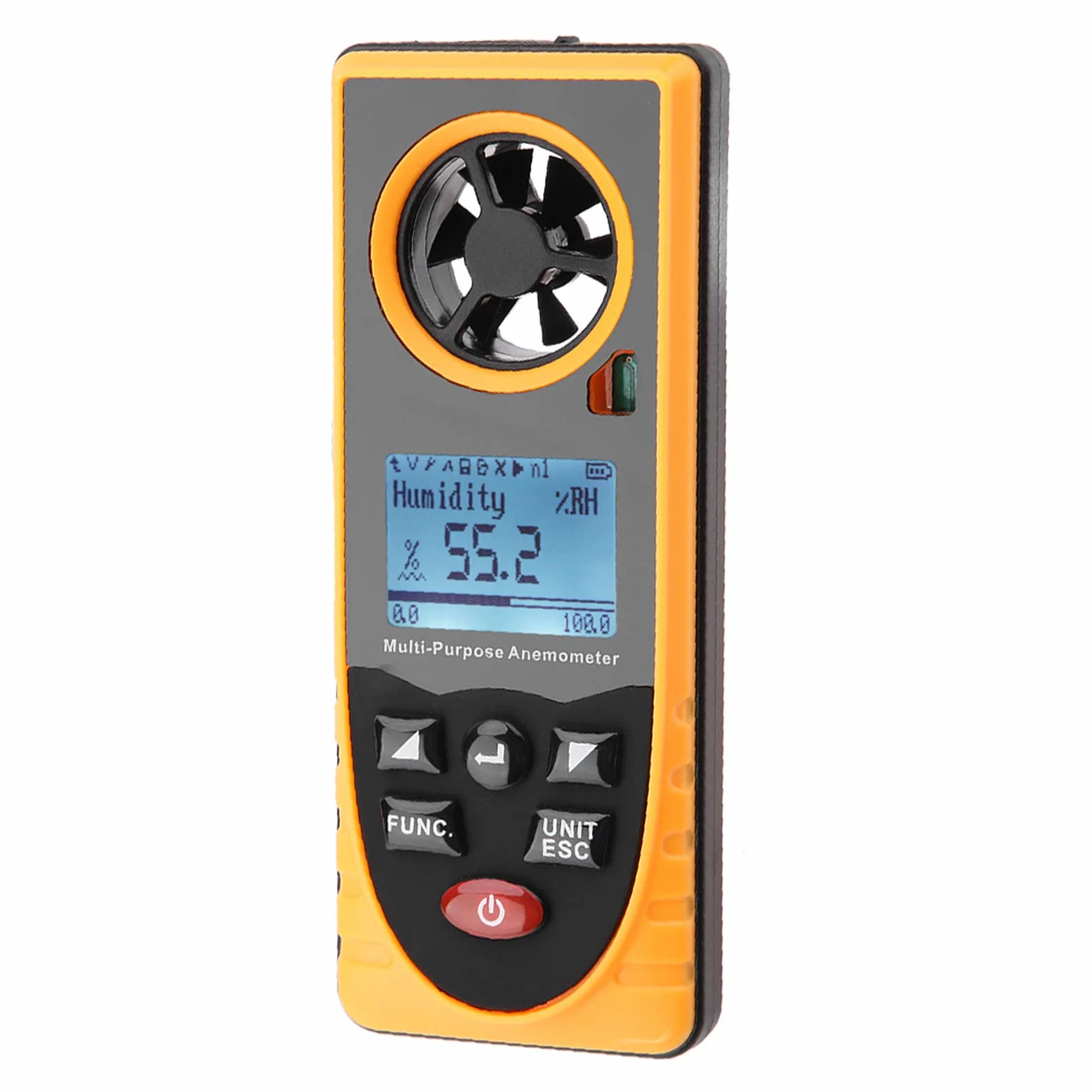 GM8910 Cyfrowy Anemometr LCD Miernik Prędkości Wiatru