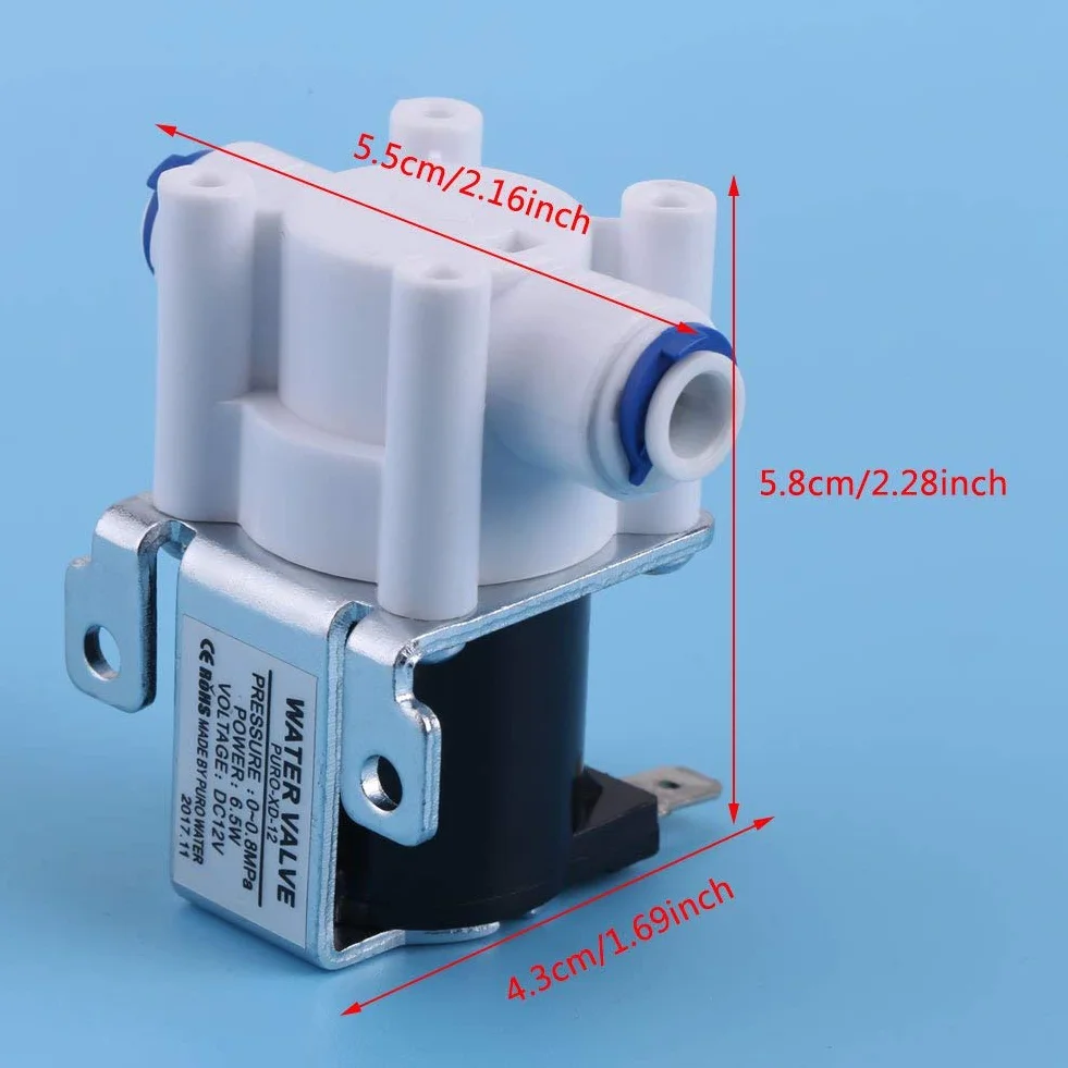 1/4 cala DC 12V elektromagnetyczny zawór elektryczny Normalnie zamknięty zawór oczyszczający wodę