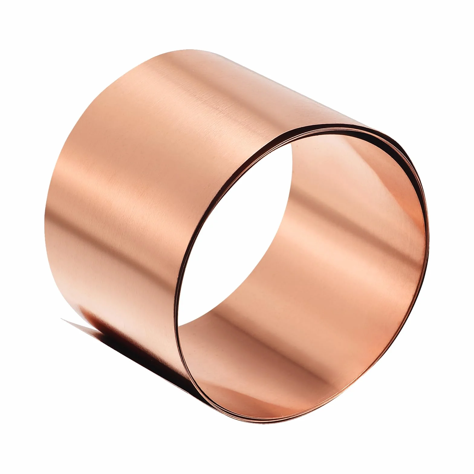 QUARKZMAN 1000 mm x 50 mm x 0,1 mm rolka z miedzianych arkuszy x 1 szt. miedziana folia metalowa płyta do rzemiosła i dekoracji architektury