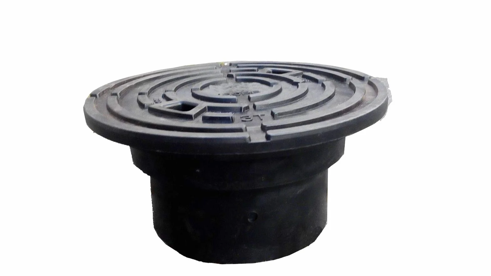 Varile Adapter pokrywy włazu DN160-DN200, czarna nasadka rury, obciążenie 3 tony