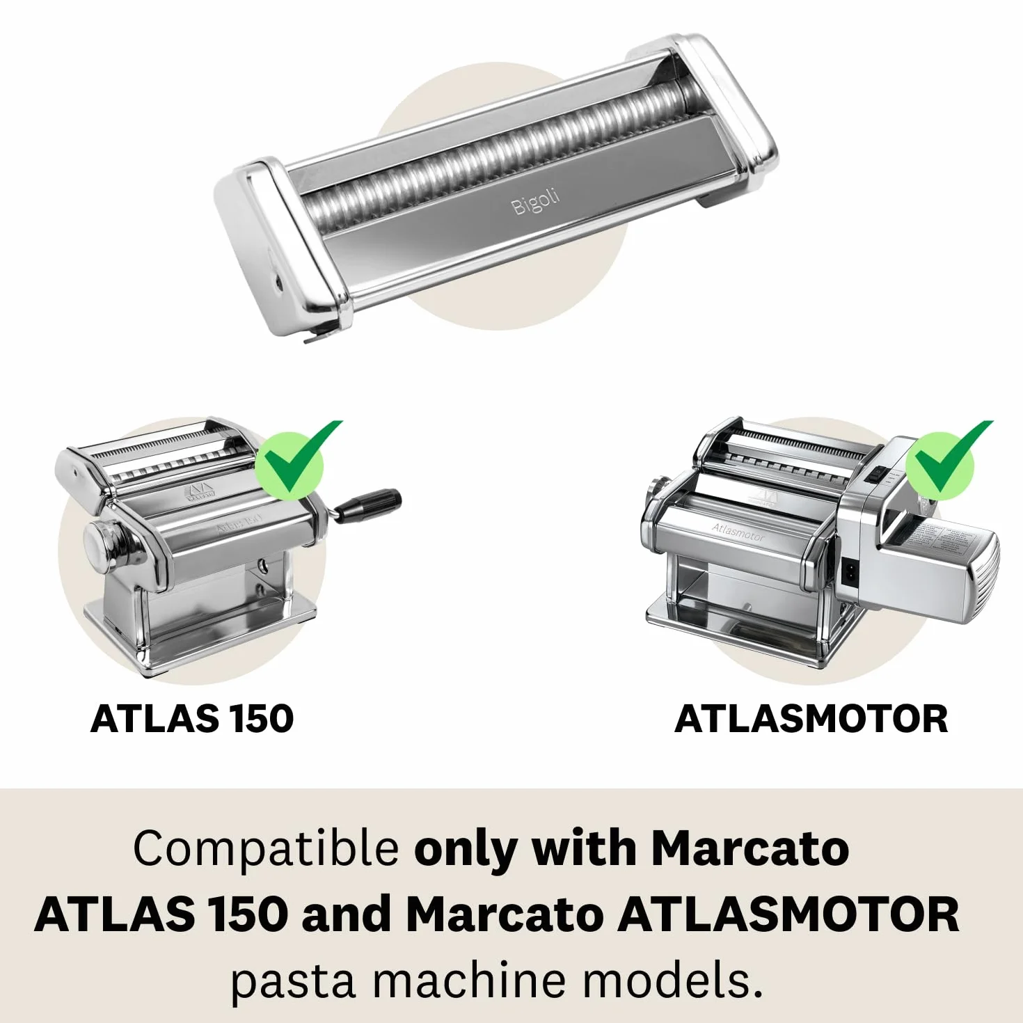 Marcato Akcesoria do Atlas 150, stal, srebro, wermicelli-23 x 20 x 16 cm
