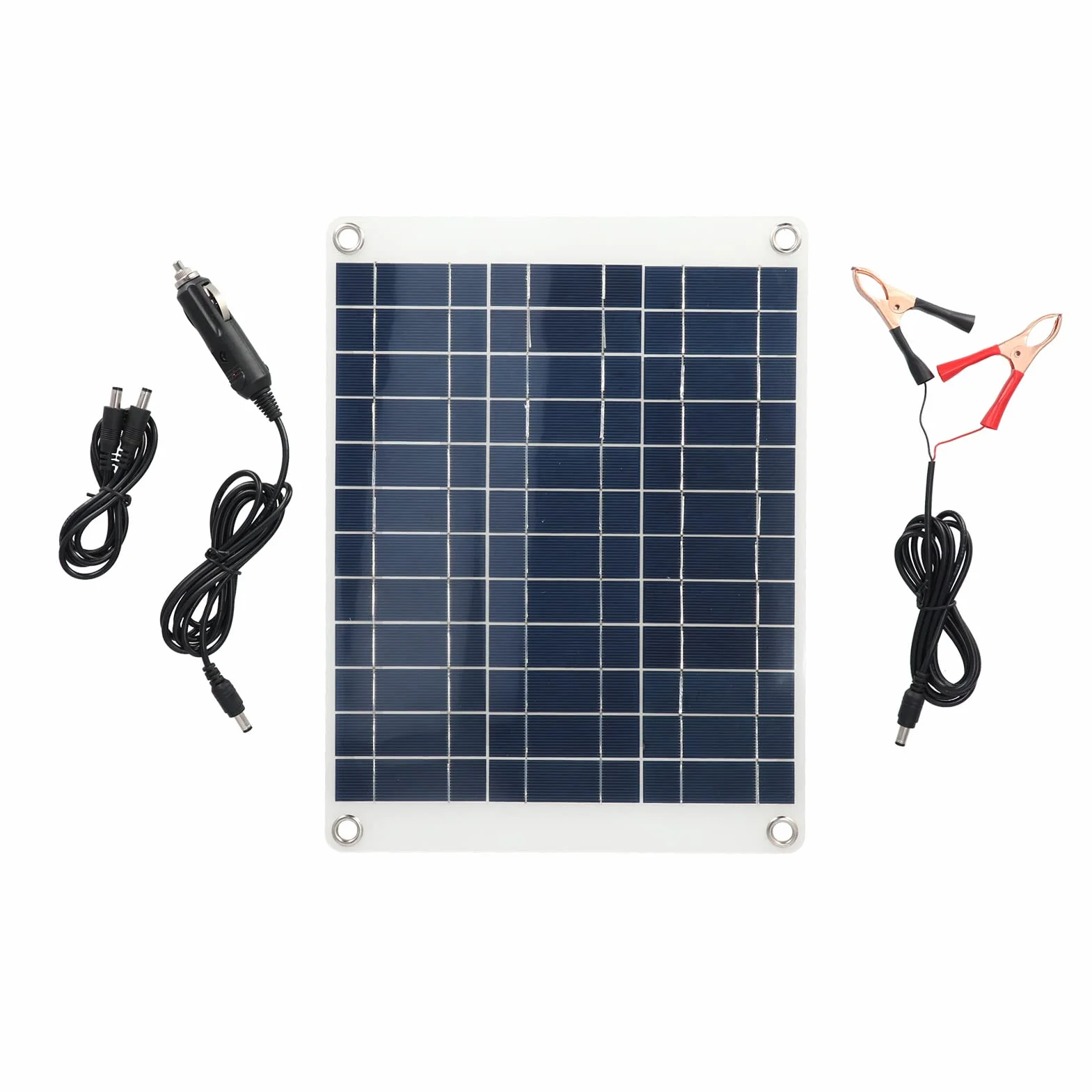 Panel Słoneczny Polikrystaliczny 15W 12V 3 Typ Połączenia Zestaw