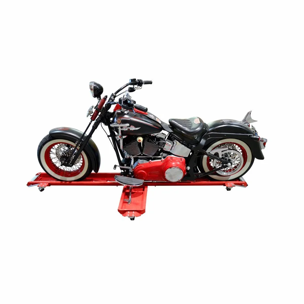 Cruizer Wózek transportowy motocykla i skutera czerwony platforma Dolly 620 kg