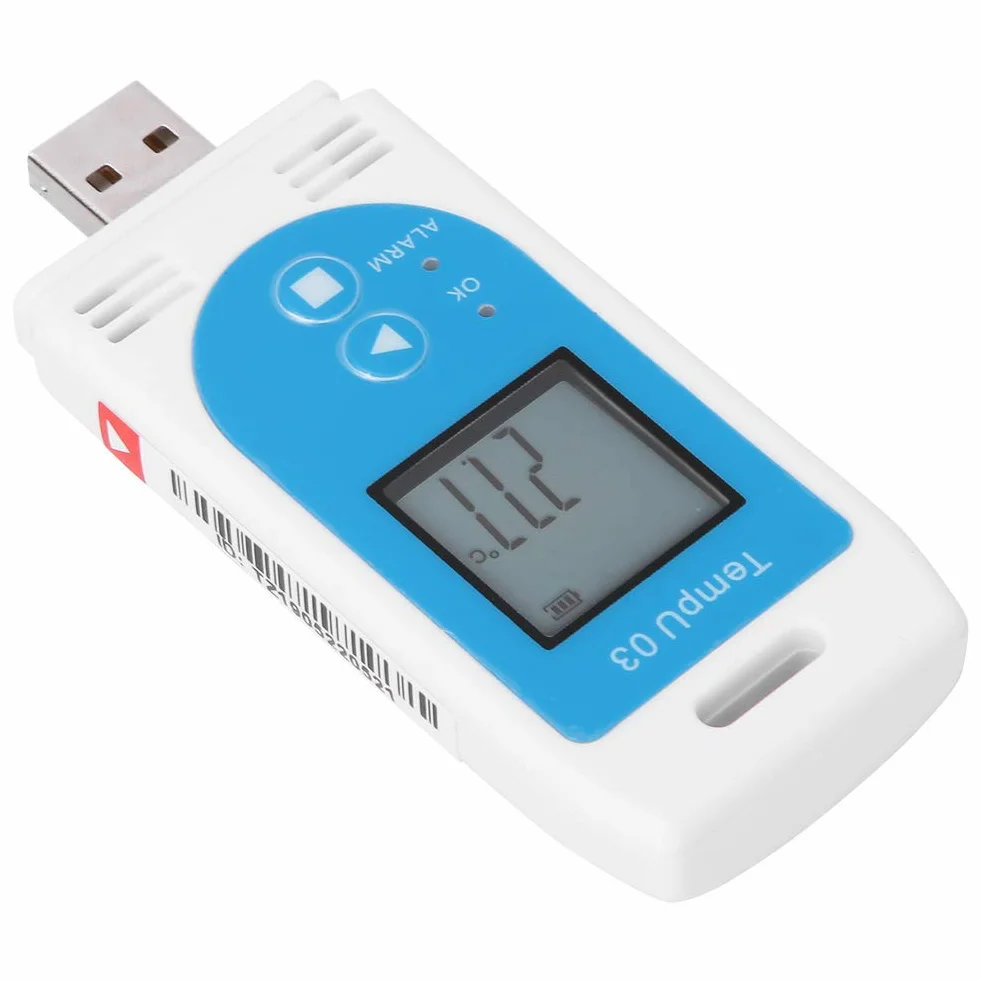 LCD USB Rejestrator Temperatury i Wilgotności Rejestrator PDF Rejestrator Akwizycja Danych dla Logistyki Magazynowej Transport
