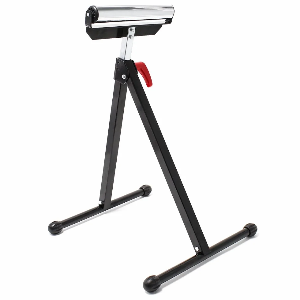 Stojak na rolki Wiltec do 60 kg, stojak na rolki o regulowanej wysokości 68-110 cm, wykonany z metalu do podawania materiału, stojak na rolki, stojak na podstawę stojaka na rolki