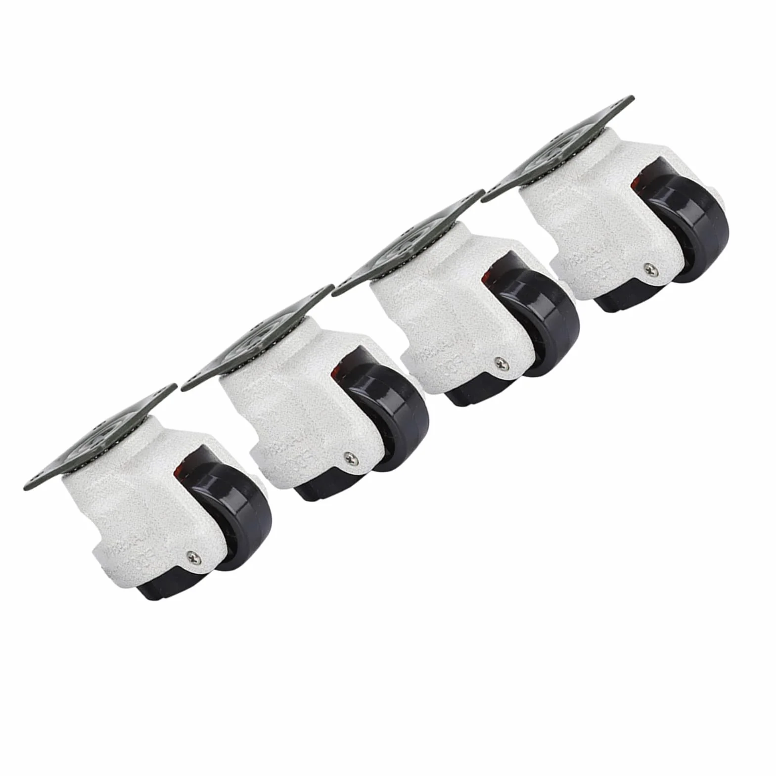 Nylon Aluminiumlegierung Industrielle Nivellierung Nachlauf Rollen GD-40F 4 Stücke