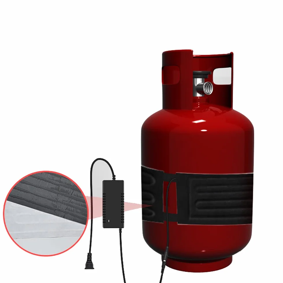 Toplionace 220V 15kg Podgrzewacz Zbiornika Gazu Płynnego, Taśma Stalowa Butla Elektryczny Pas Grzewczy Butla Gazowa PTC Pomocniczy Podgrzewacz 970x200mm