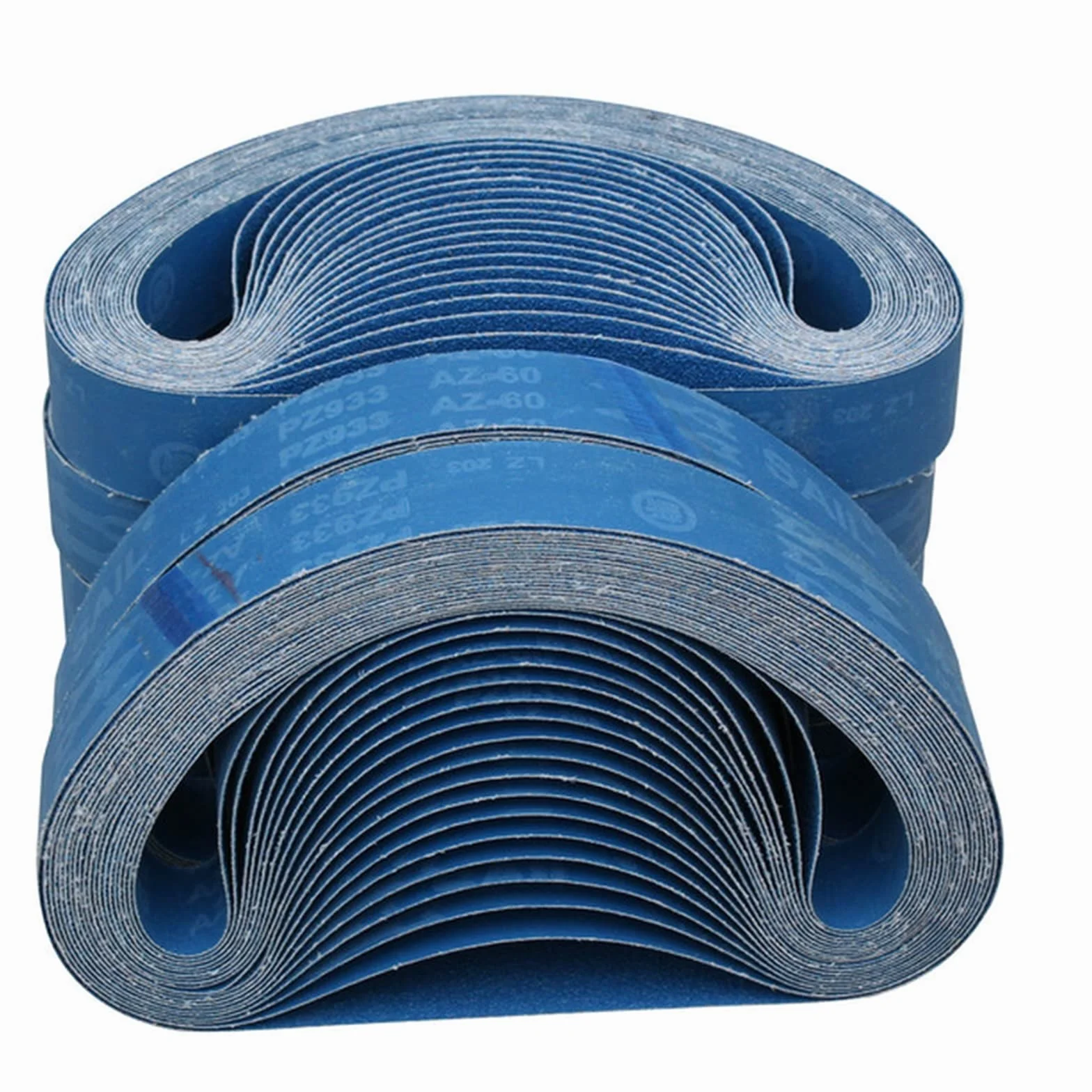 Taśmy szlifierskie 915x50 mm 36" x 2" z niebieskiego korundu cyrkonowego do metalu 60#